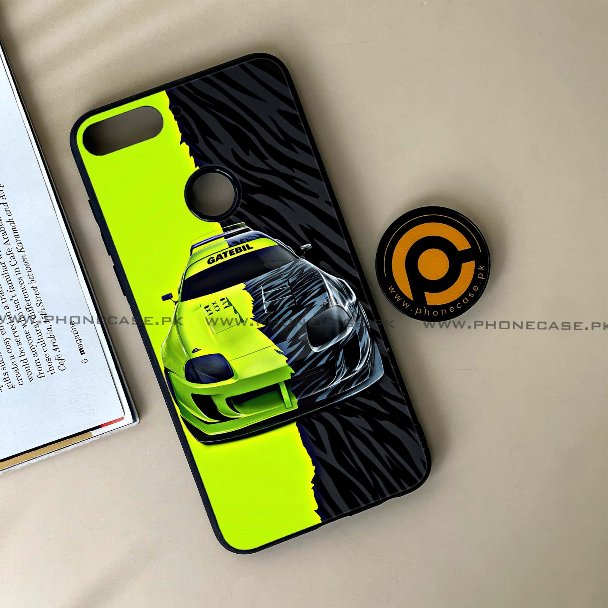Huawei Y7 Prime (2018) - Racing 2.0 Series - Premium Printed Glass soft Bumper shock Proof Case