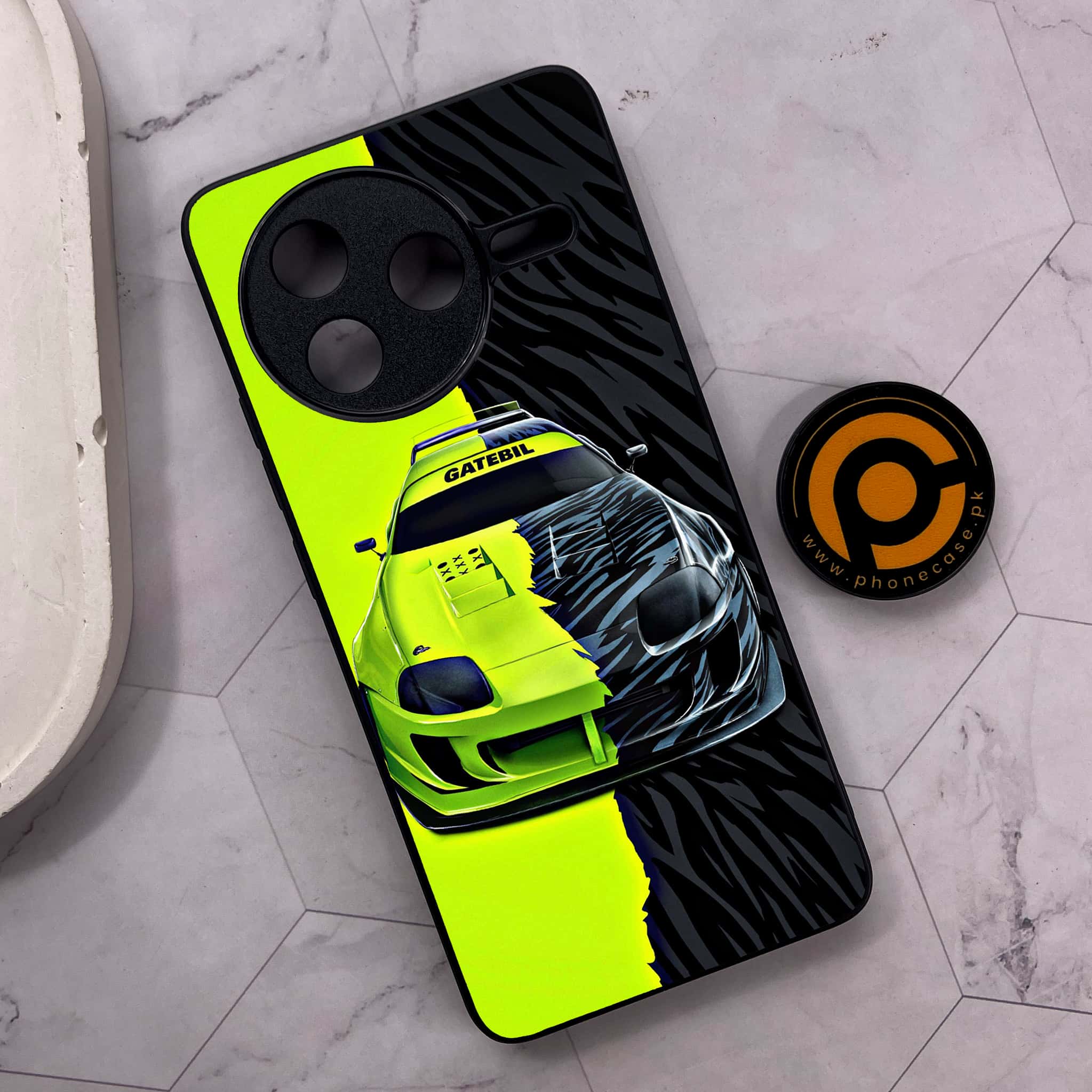 Xiaomi Poco F7 Pro 5G - Racing 2.0 Series - Premium Metal Printed soft Bumper shock Proof Case