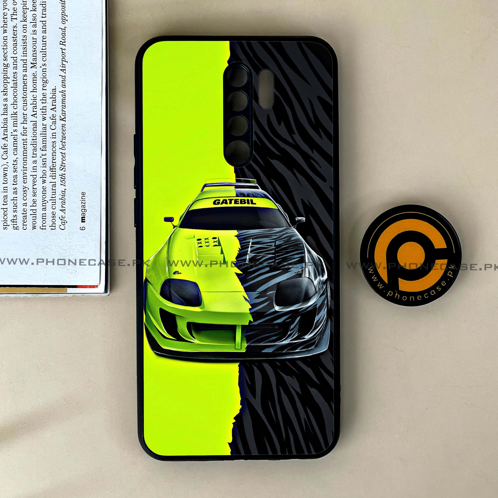 Xiaomi Redmi 9 - Racing 2.0 Series - Premium Printed Glass soft Bumper shock Proof Case