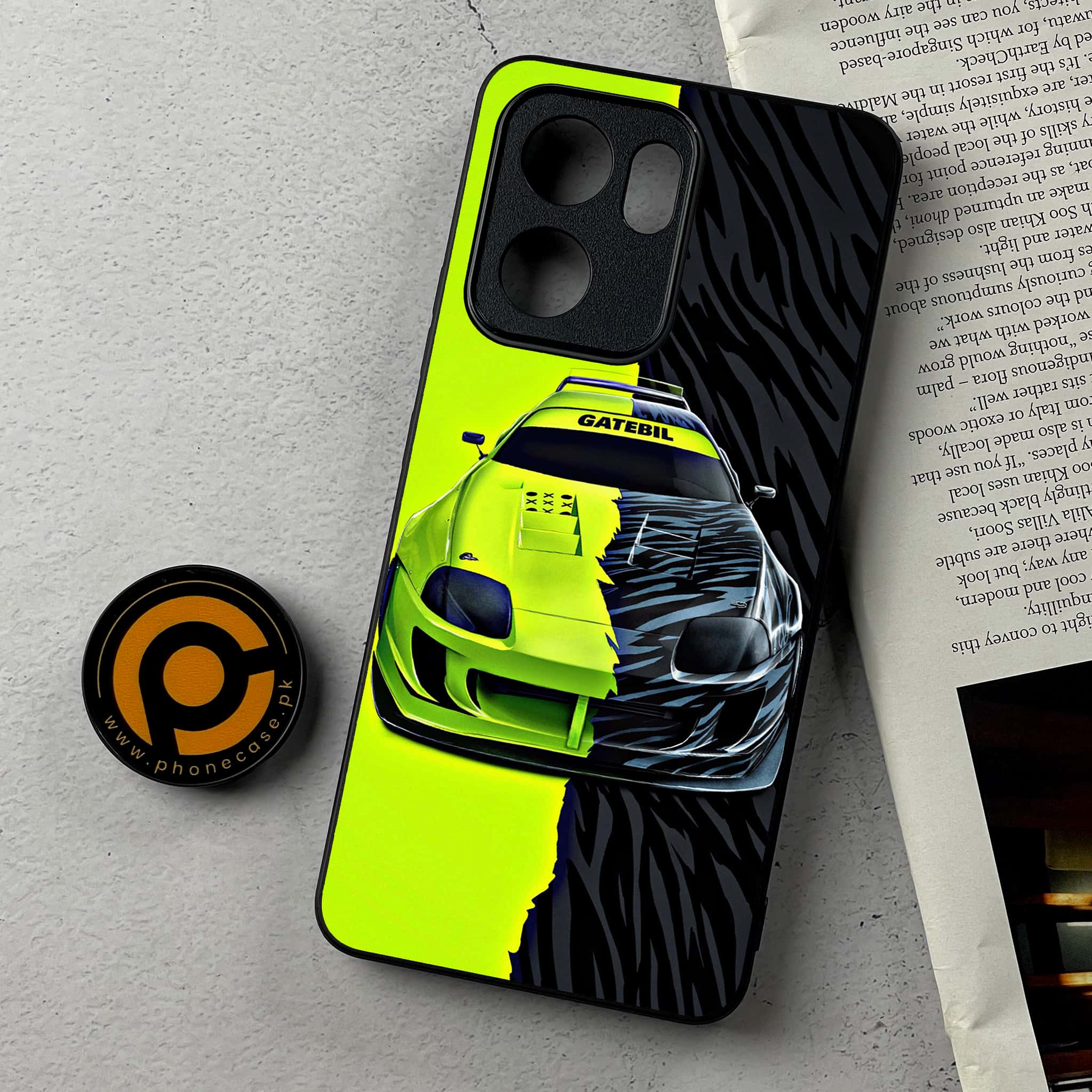 Oppo Reno 14F - Racing 2.0 Series - Premium Metal Printed Soft Bumper Shockproof Case