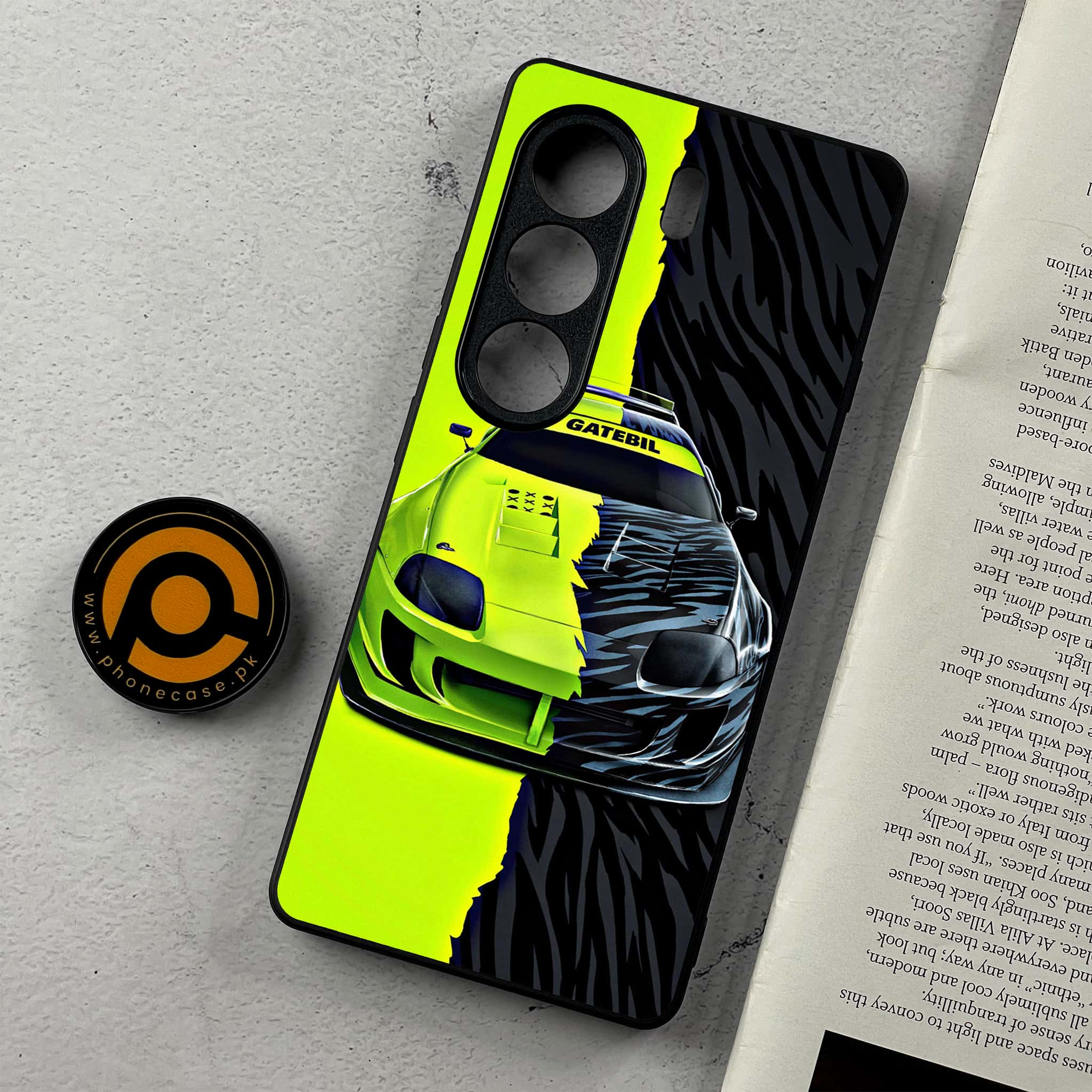 Tecno Camon 40 - Racing 2.0 Series - Premium Metal Printed Soft Bumper Shockproof Case