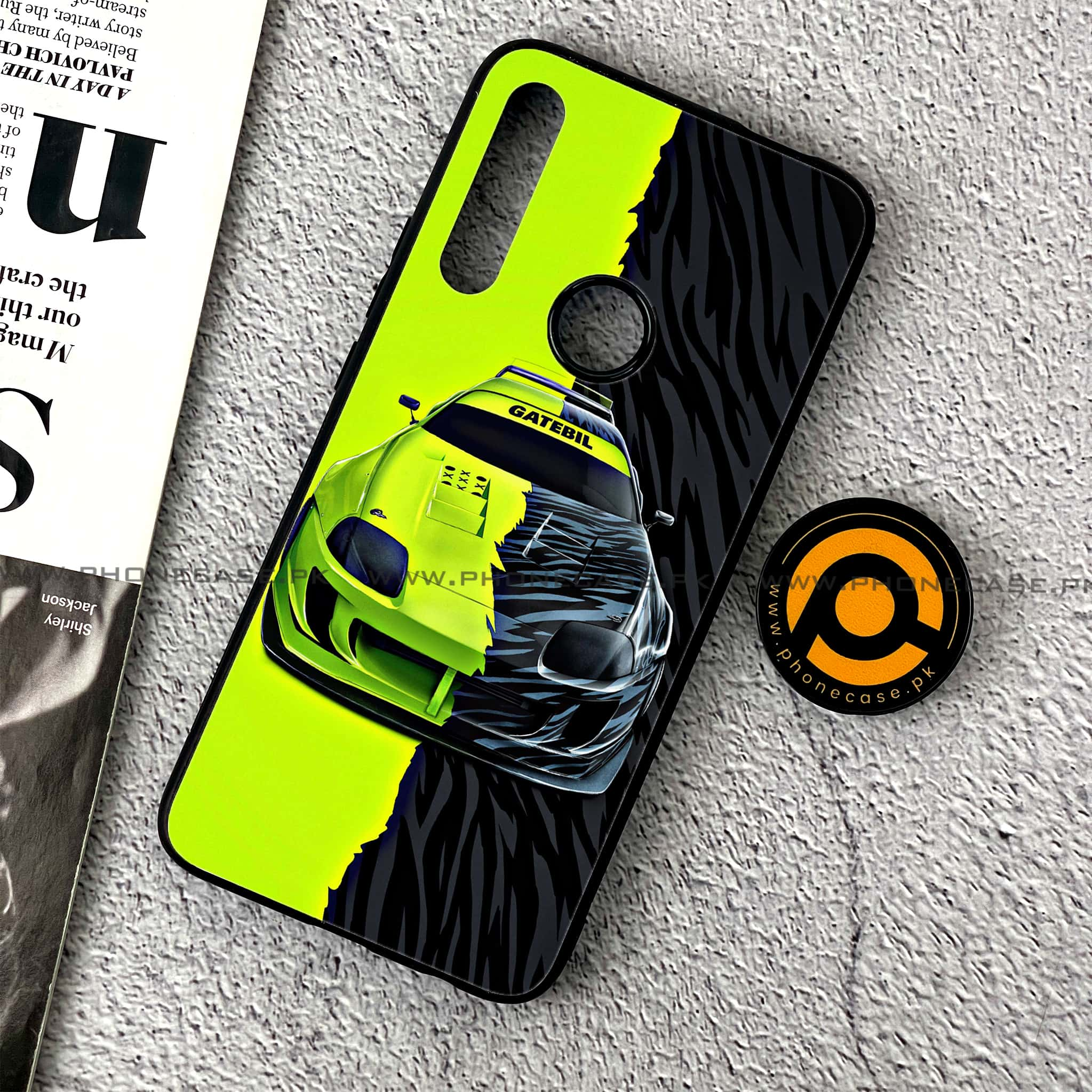 Huawei Y9 Prime (2019) - Racing 2.0 Series - Premium Printed Glass soft Bumper shock Proof Case