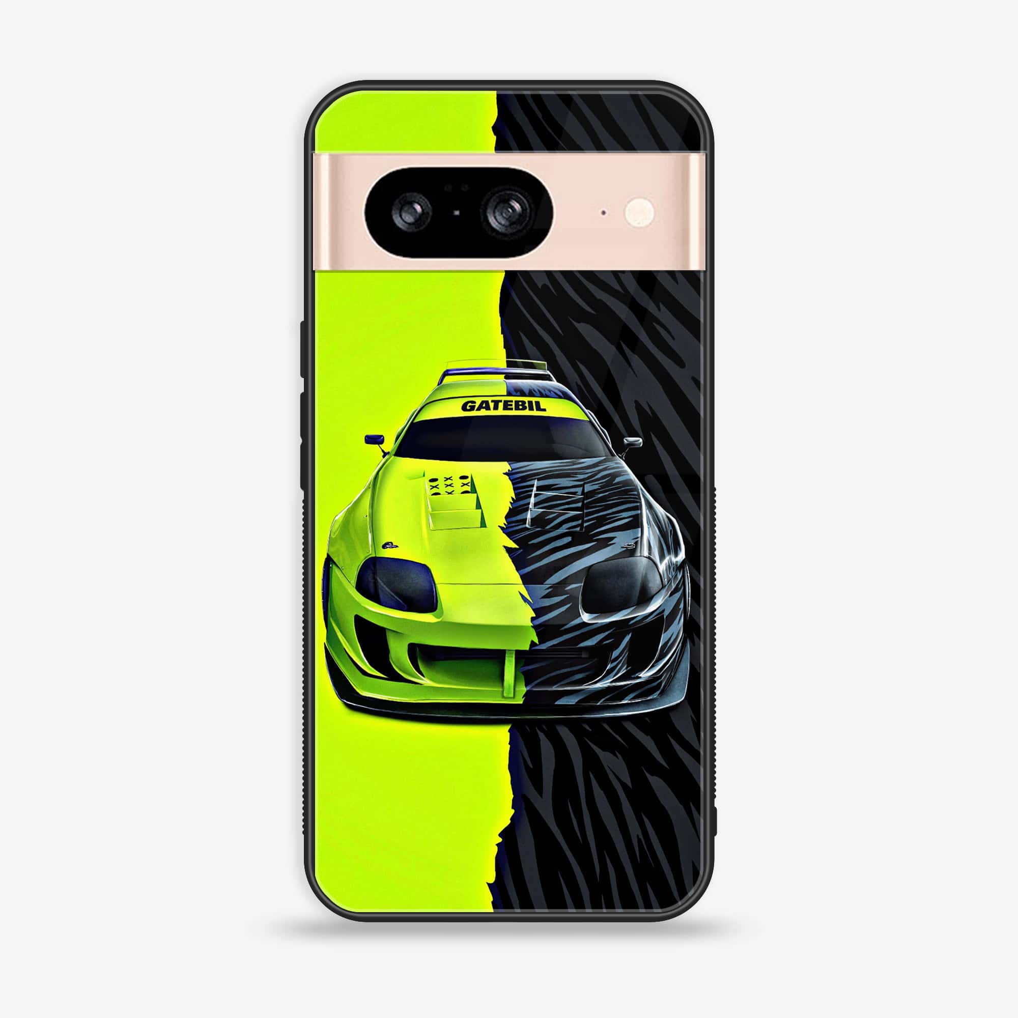 Google Pixel 8 -  Racing 2.0 Series - Premium Metal Printed soft Bumper Shock Proof Case