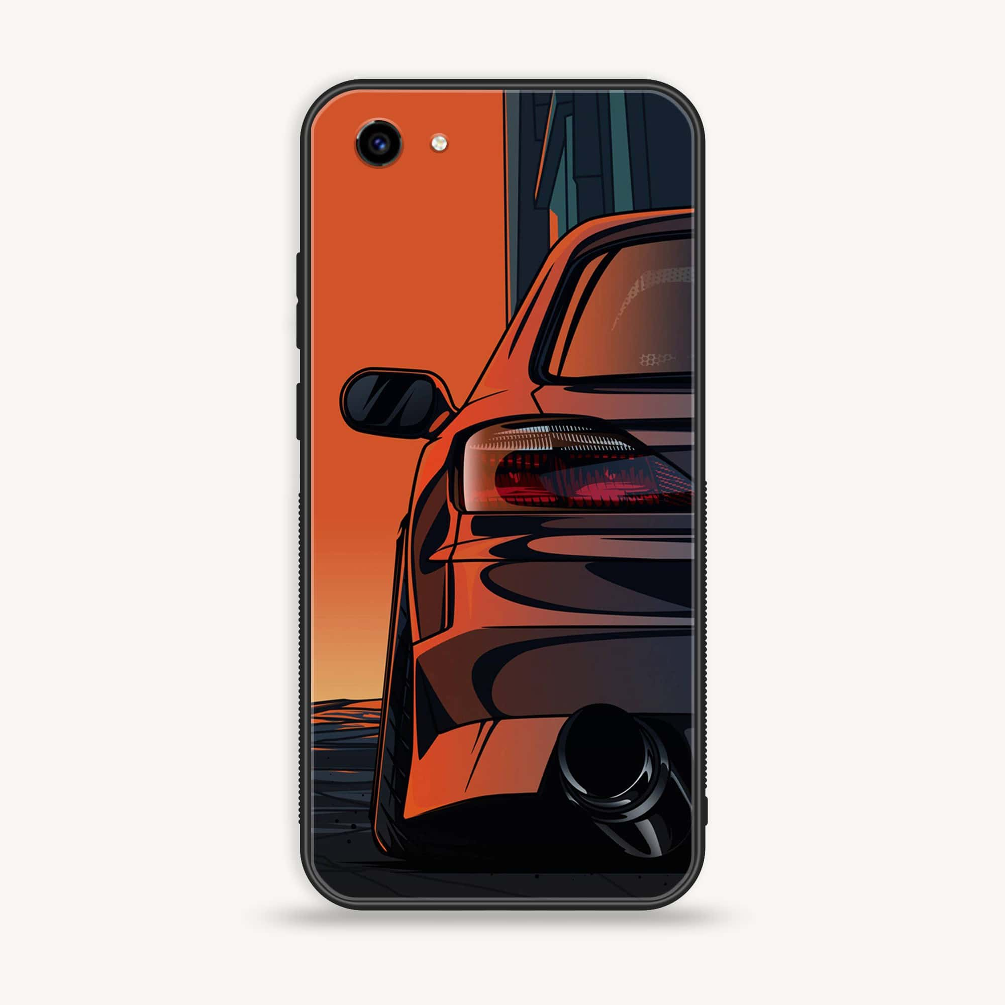 Vivo Y83 - Racing 2.0 Series - Premium Printed Glass soft Bumper shock Proof Case