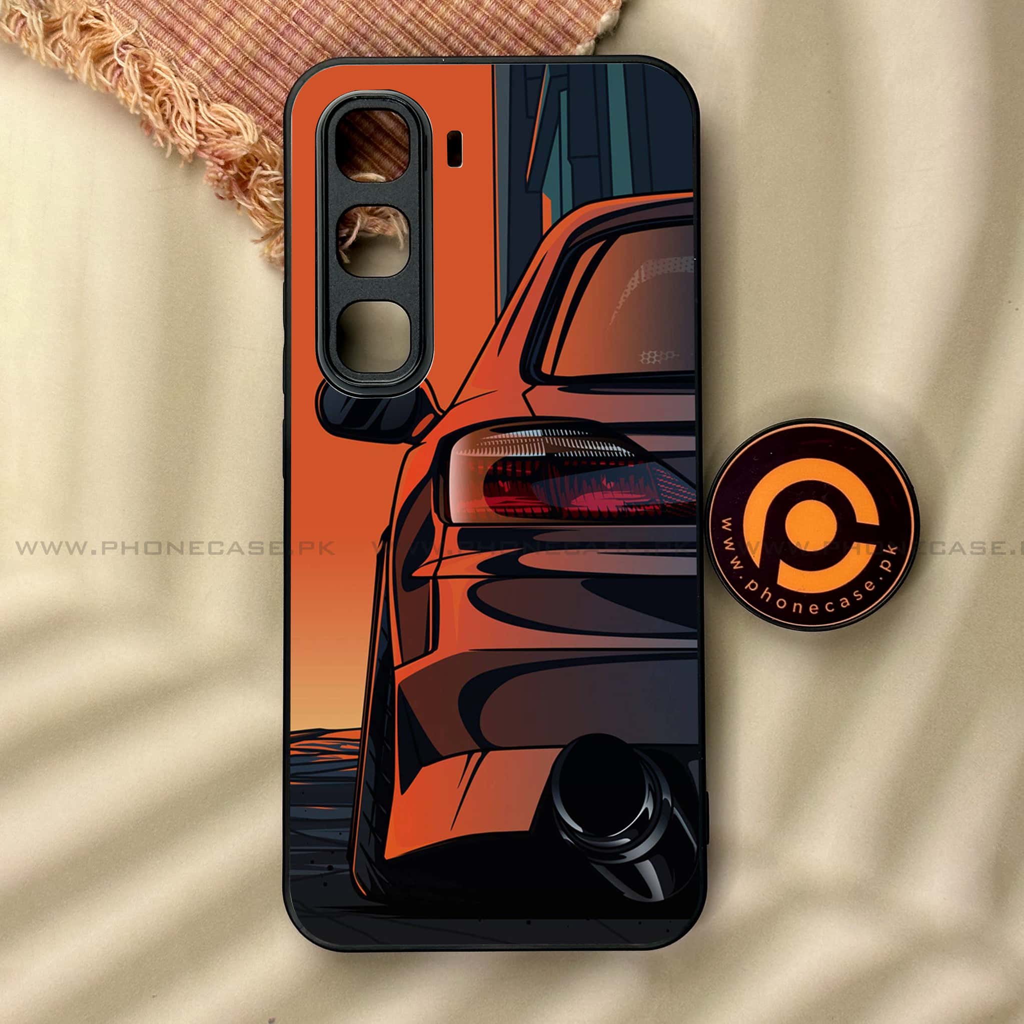 Infinix Hot 60 Pro Plus - Racing 2.0 Series - Premium Metal Printed soft Bumper shock Proof Case