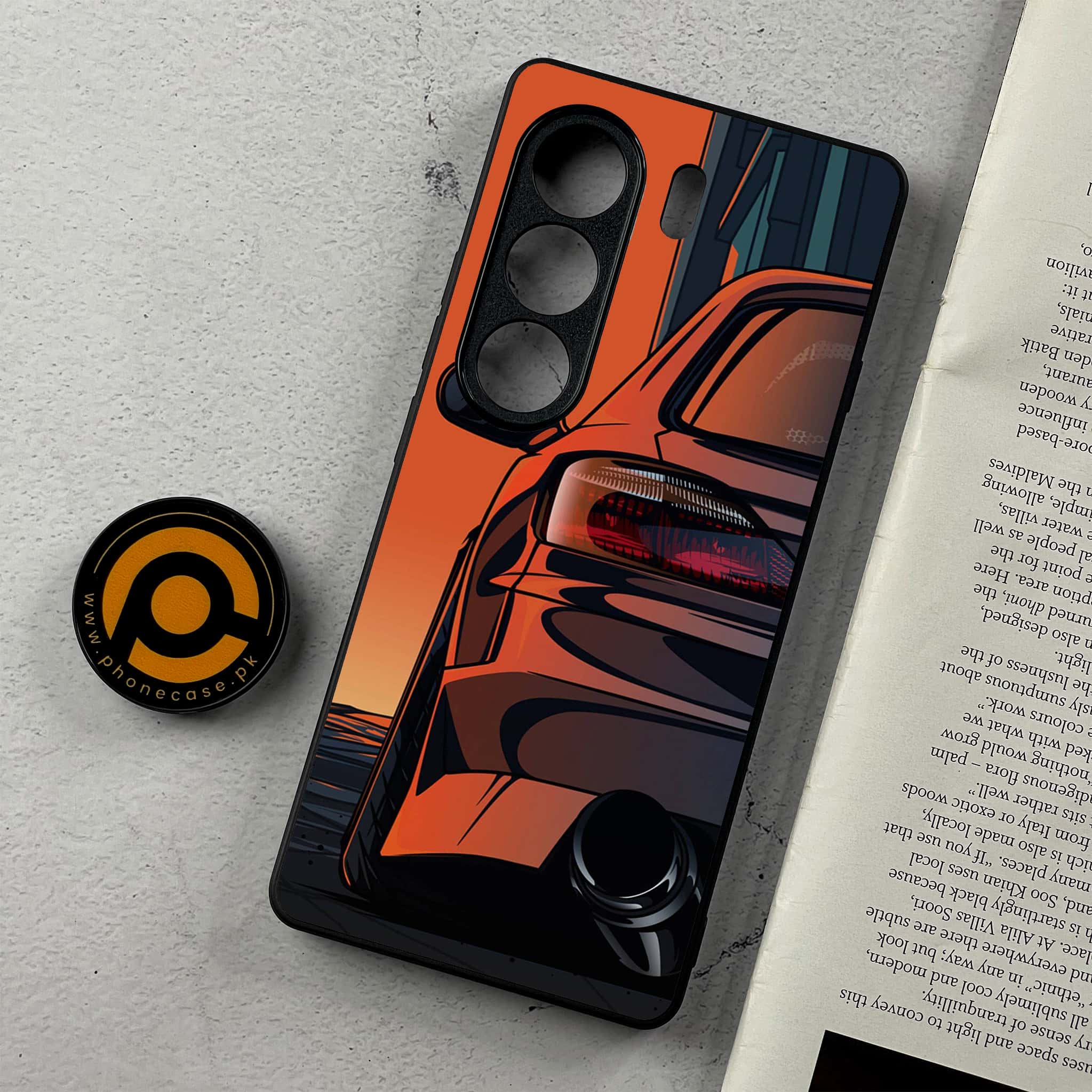 Tecno Camon 40 - Racing 2.0 Series - Premium Metal Printed Soft Bumper Shockproof Case