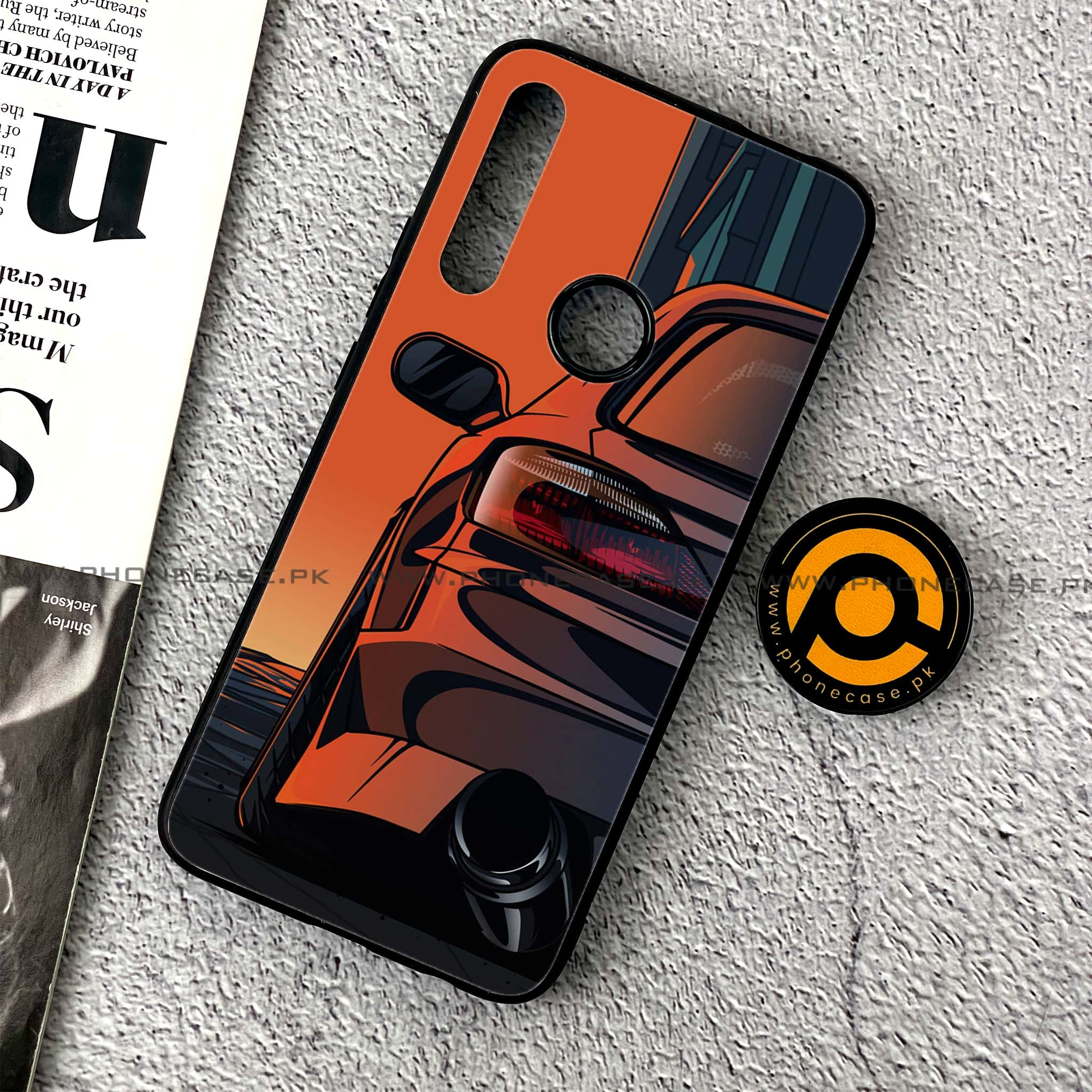 Huawei Y9 Prime (2019) - Racing 2.0 Series - Premium Printed Glass soft Bumper shock Proof Case