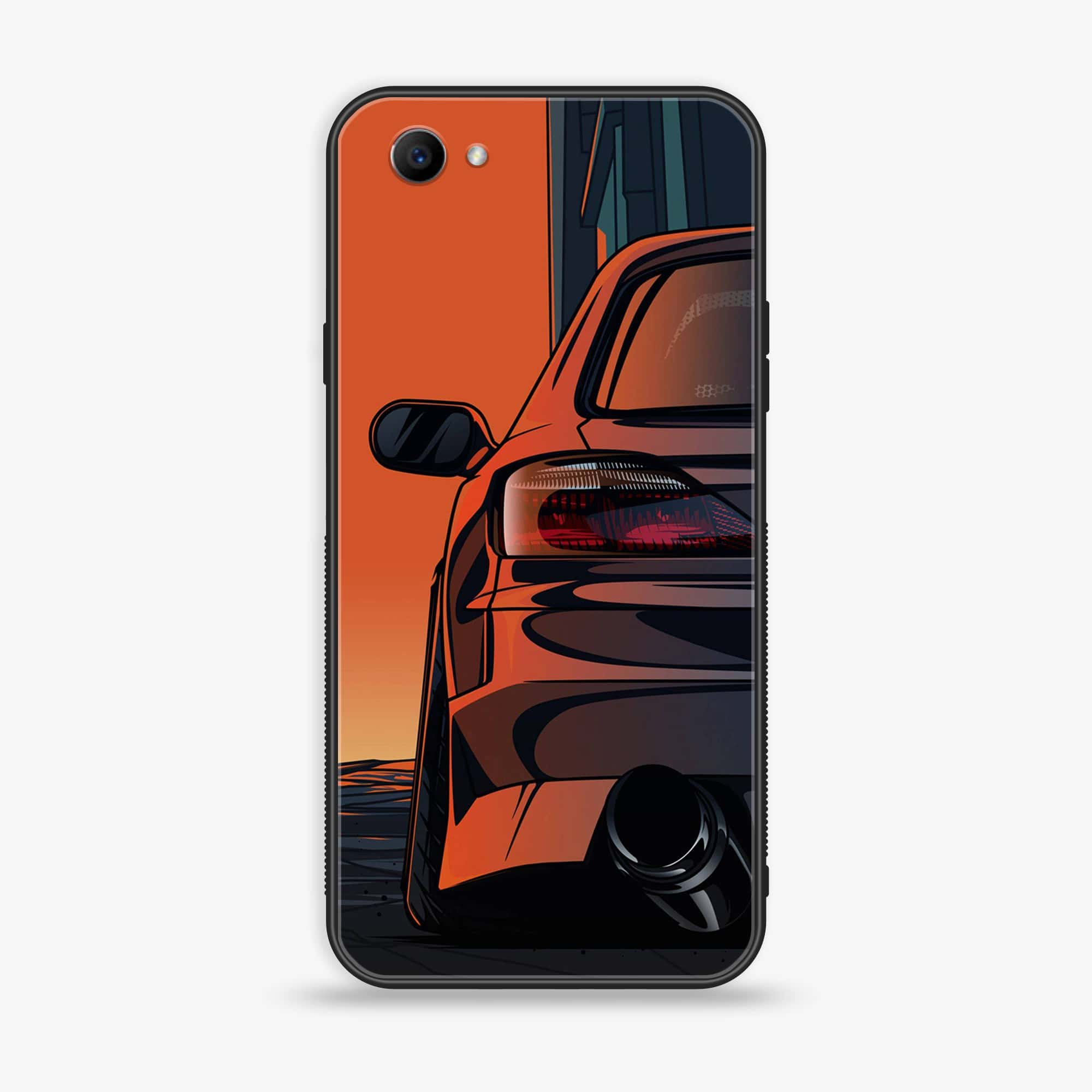 Oppo F7 Youth - Racing 2.0 Series - Premium Printed Glass soft Bumper shock Proof Case