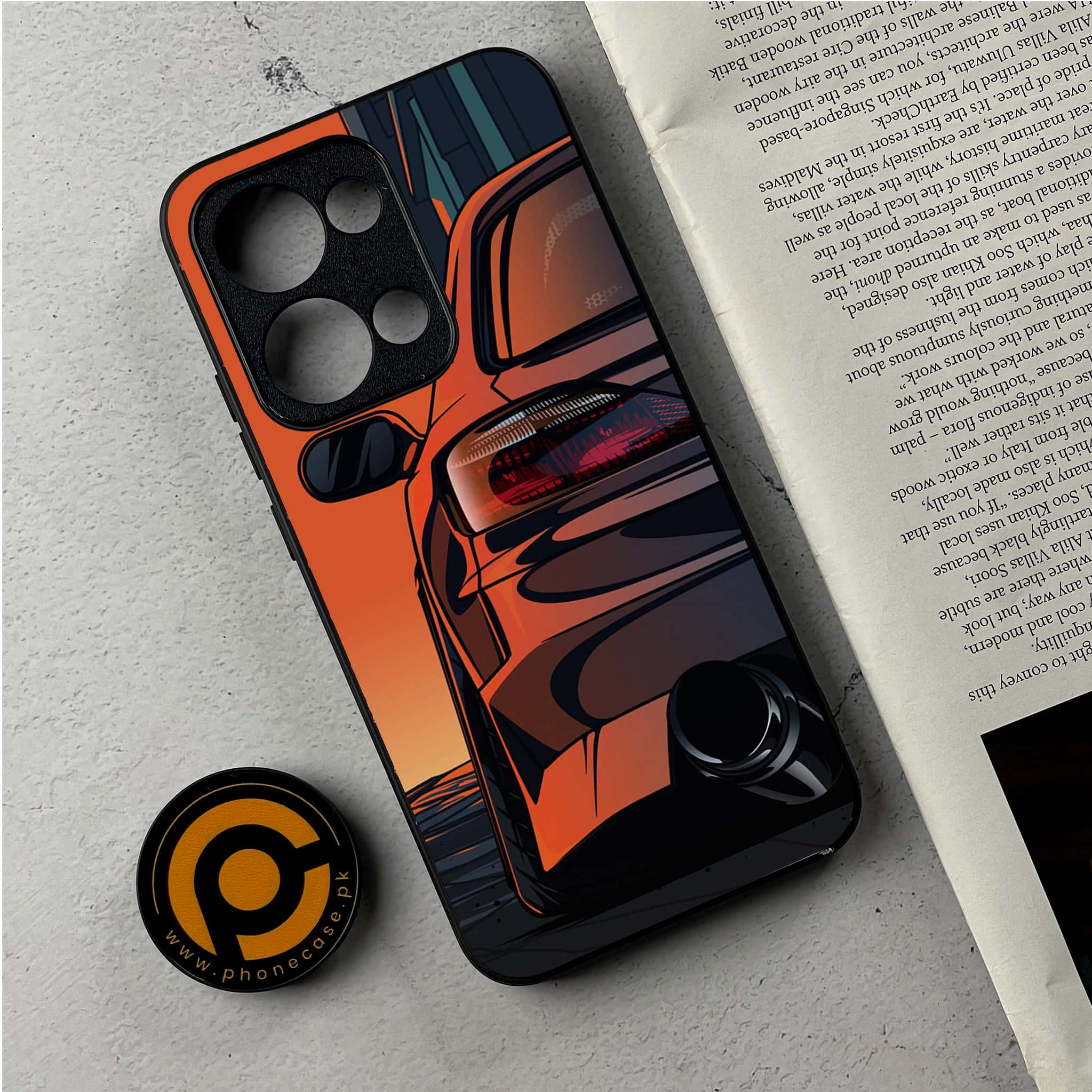 Oppo Reno 13 - Racing 2.0 Series - Premium Metal Printed Soft Bumper Shockproof Case