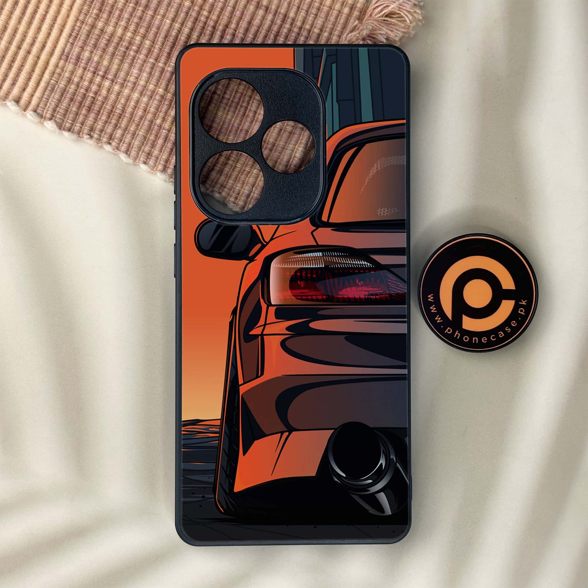 Realme GT 6 - Racing 2.0 Series - Premium Metal Printed soft Bumper shock Proof Case