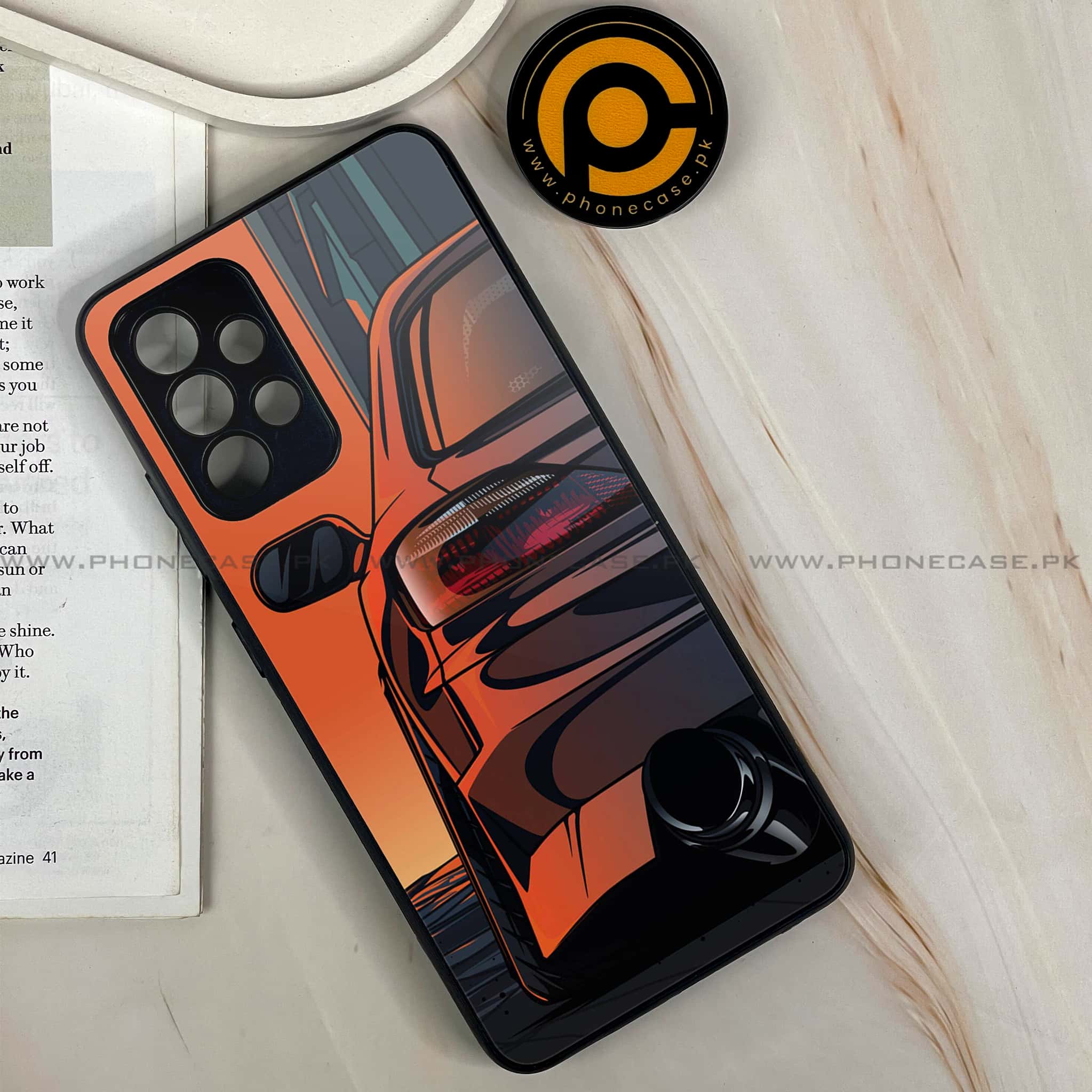 Samsung Galaxy A13 - Racing 2.0 Series - Premium Printed Glass soft Bumper shock Proof Case