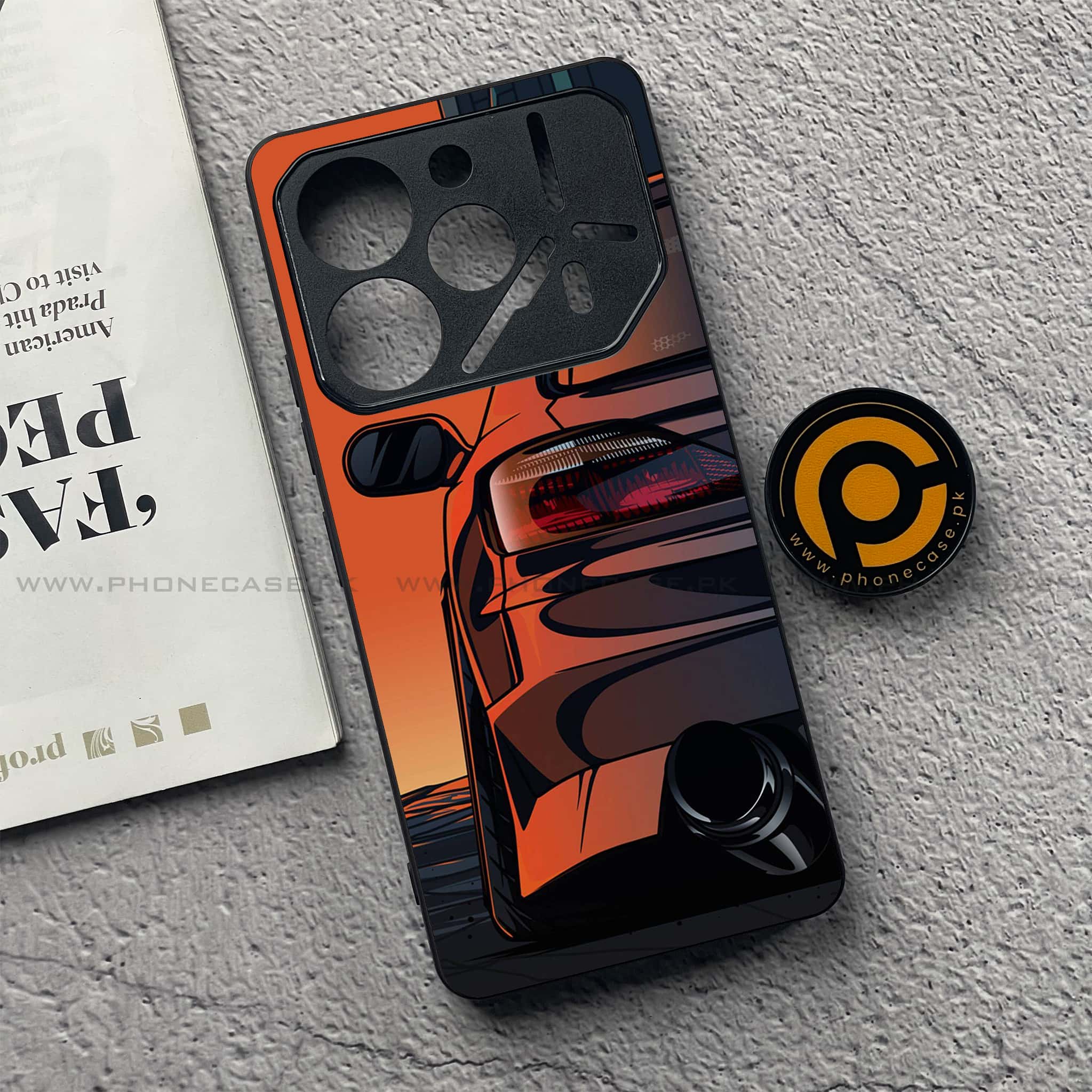 Tecno Pova 6 Pro - Racing 2.0 Series - Premium Printed Glass soft Bumper shock Proof Case