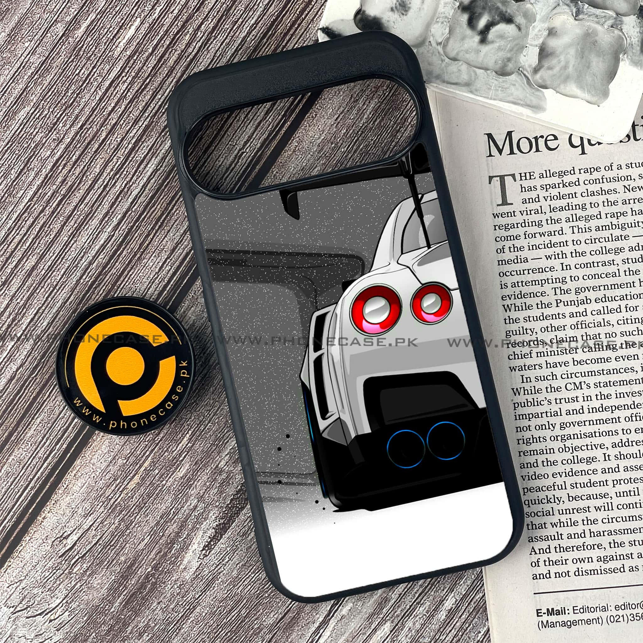 Google Pixel 9 - Racing 2.0 Series - Premium Printed Glass soft Bumper shock Proof Case