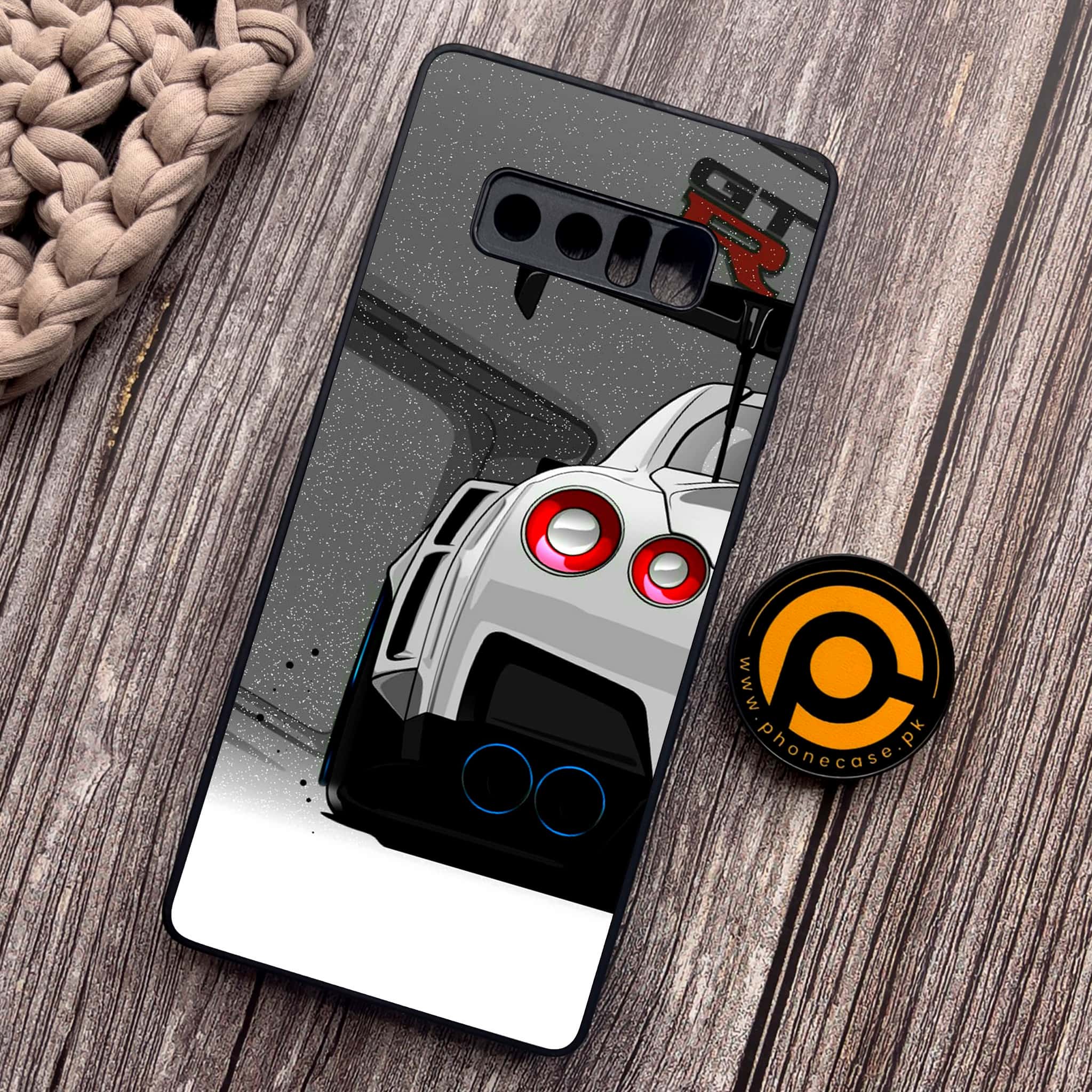 Samsung Galaxy Note 8 - Racing 2.0 Series - Premium Printed Glass soft Bumper shock Proof Case