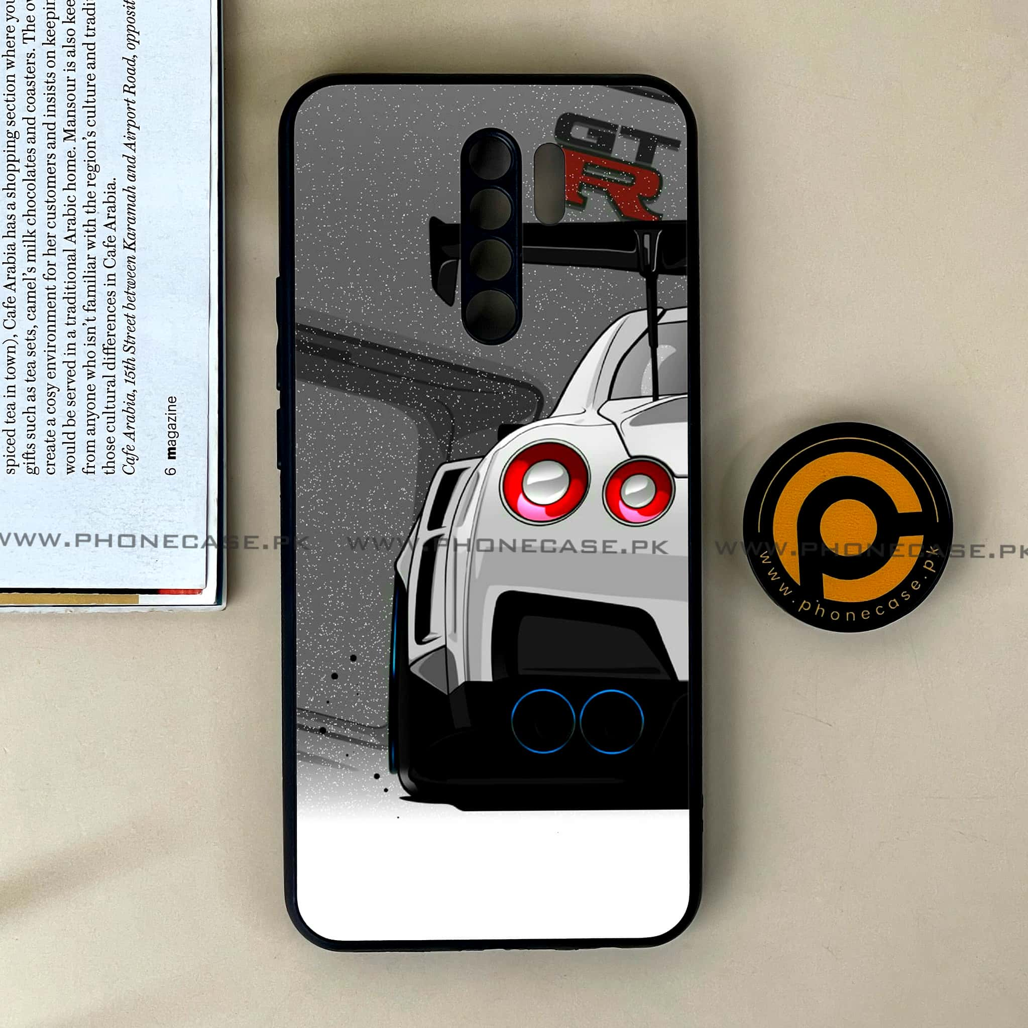 Xiaomi Redmi 9 - Racing 2.0 Series - Premium Printed Glass soft Bumper shock Proof Case