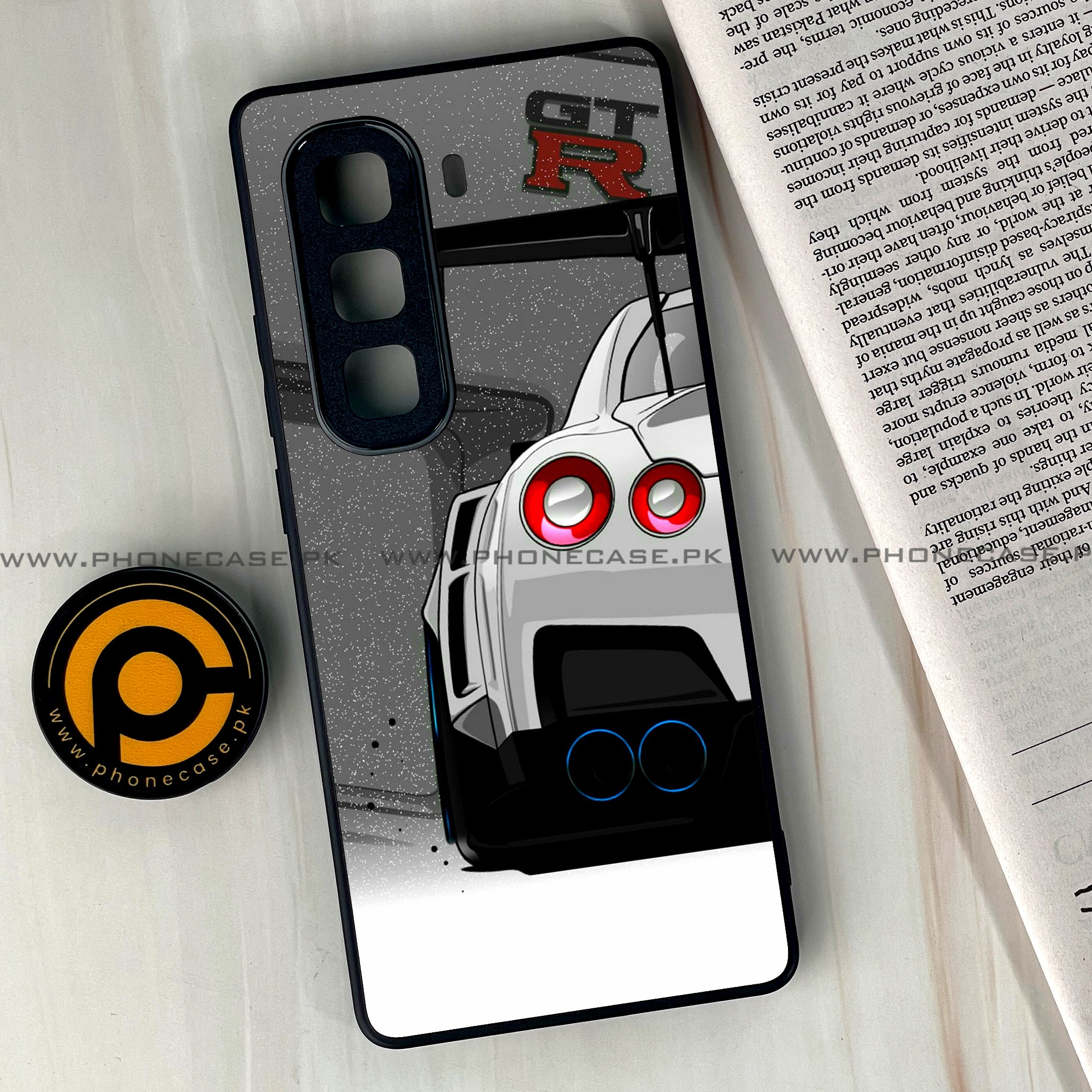 Infinix Hot 50 Pro Plus - Racing 2.0 Series - Premium Printed Glass soft Bumper shock Proof Case