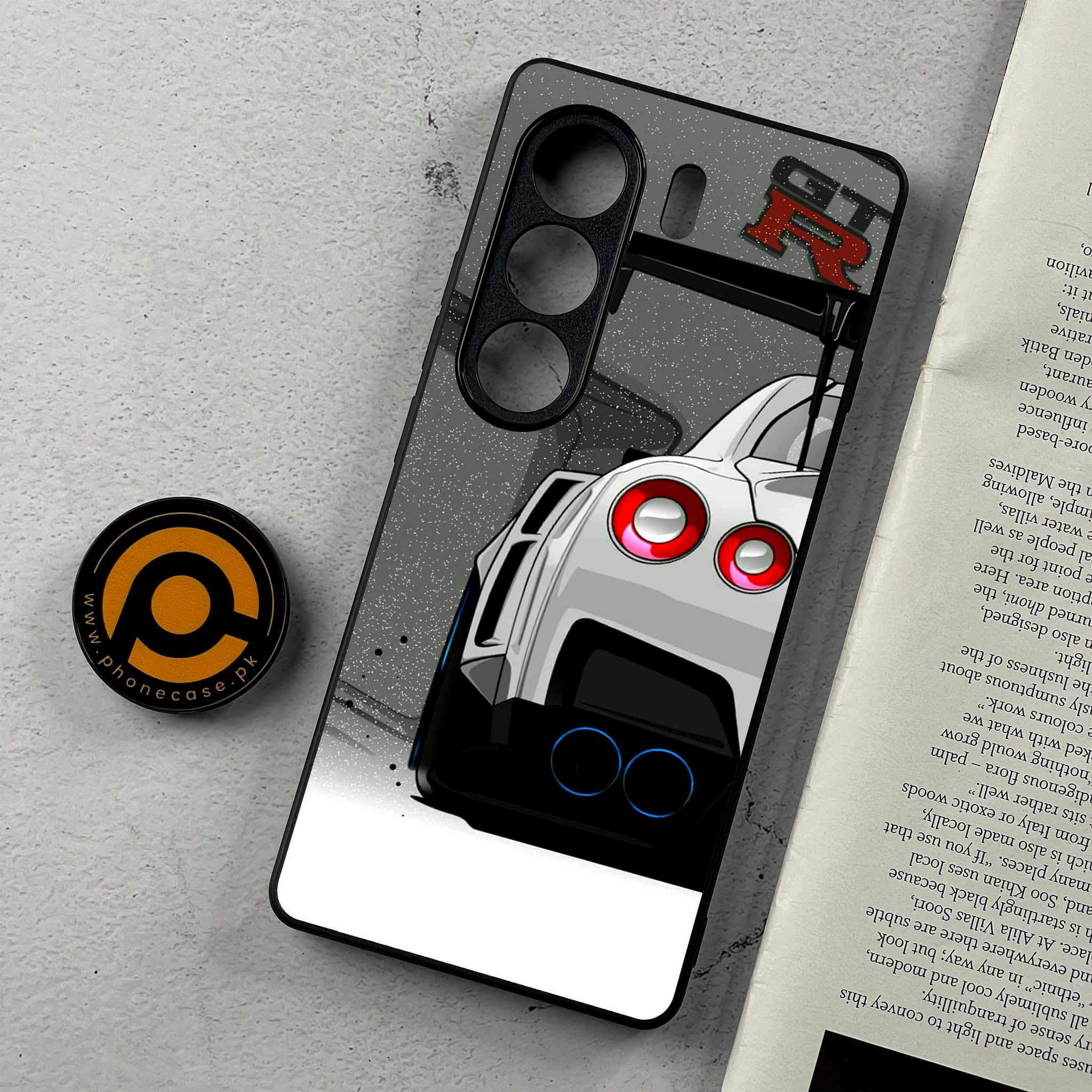 Tecno Camon 40 - Racing 2.0 Series - Premium Metal Printed Soft Bumper Shockproof Case