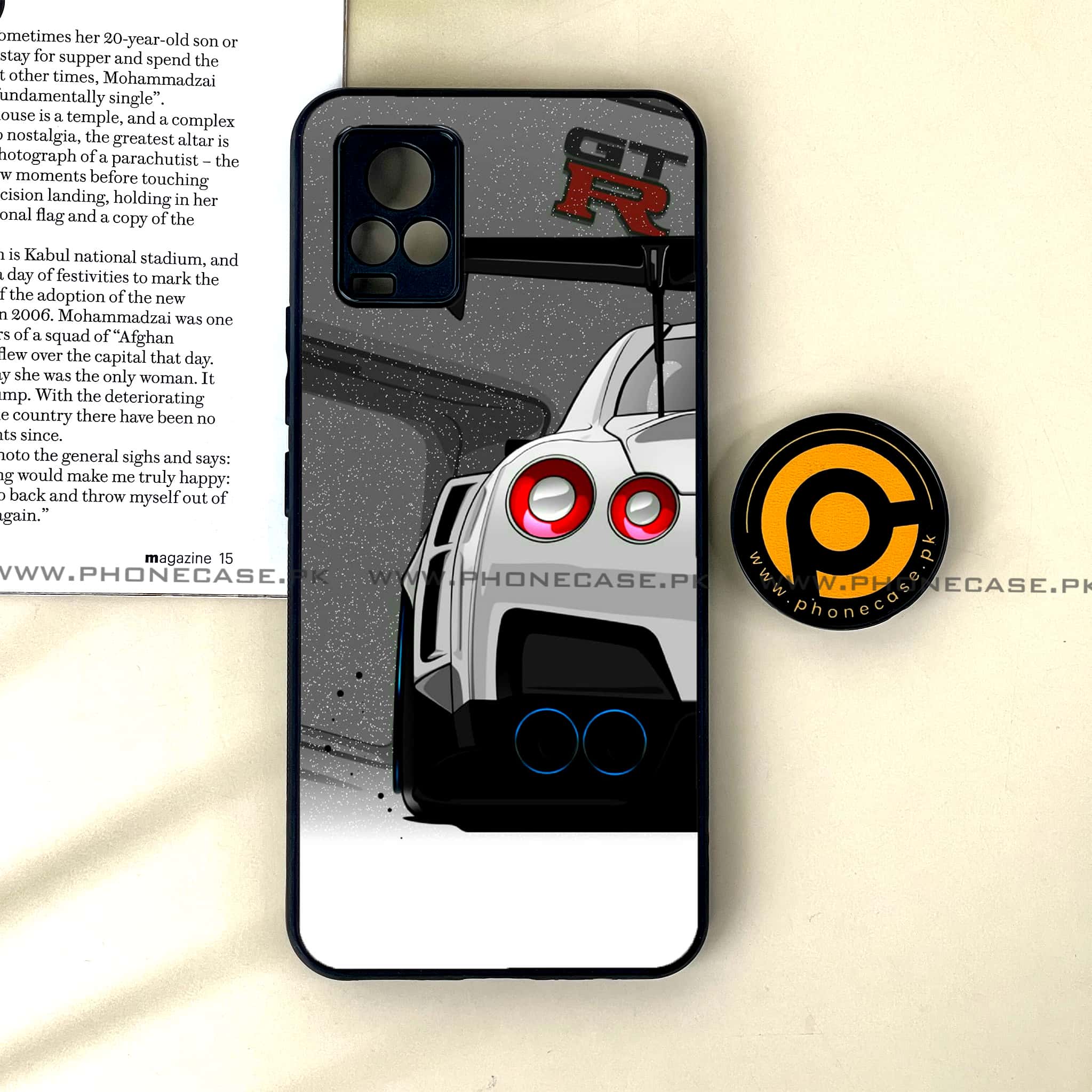 Vivo V20 - Racing 2.0 Series - Premium Printed Glass soft Bumper shock Proof Case