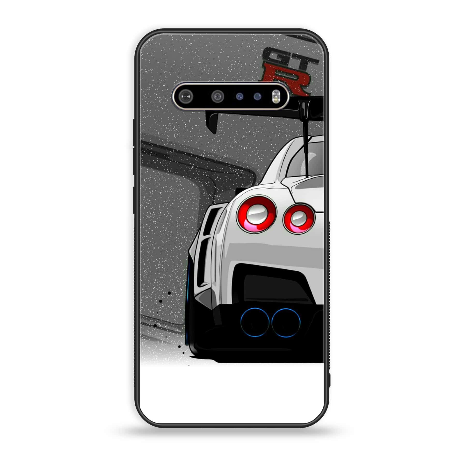 LG V60 Racing 2.0 Series Premium Printed Glass soft Bumper shock Proof Case