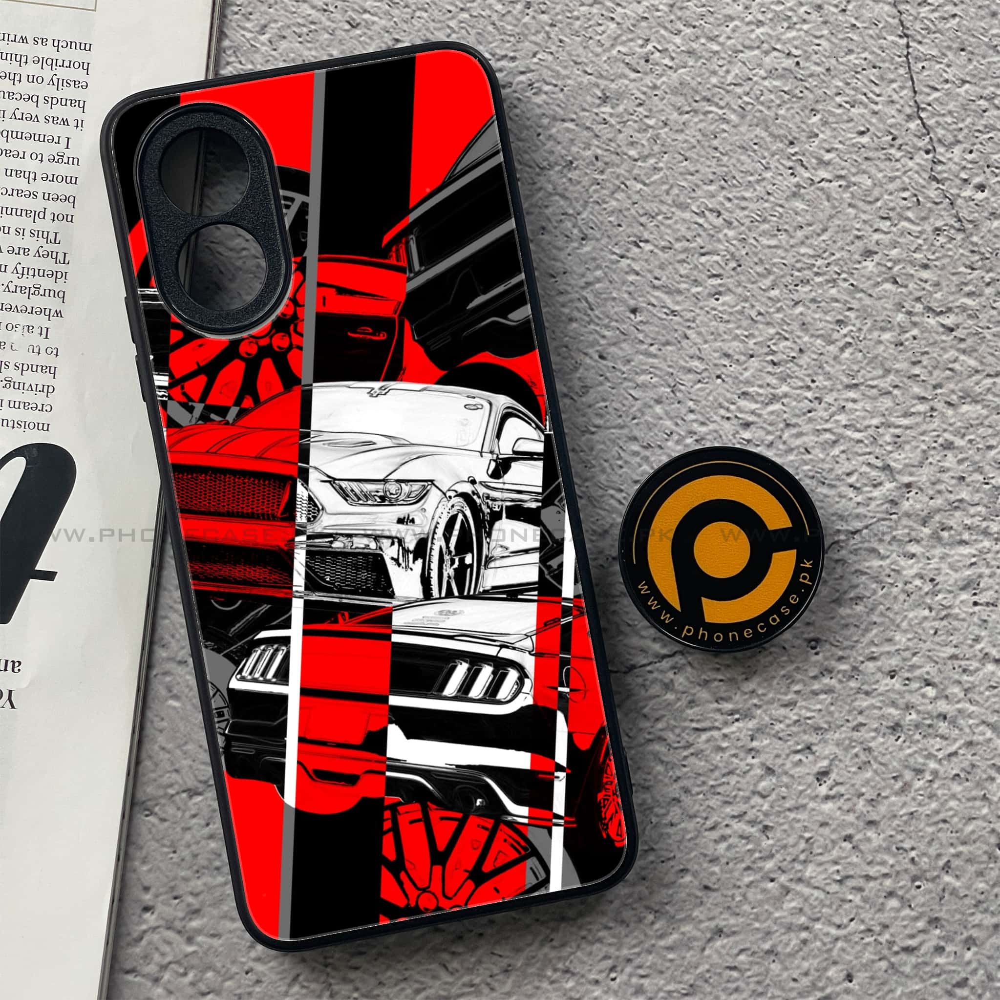 Oppo A18 4G - Racing 2.0 Series - Premium Metal  Printed soft Bumper shock Proof Case