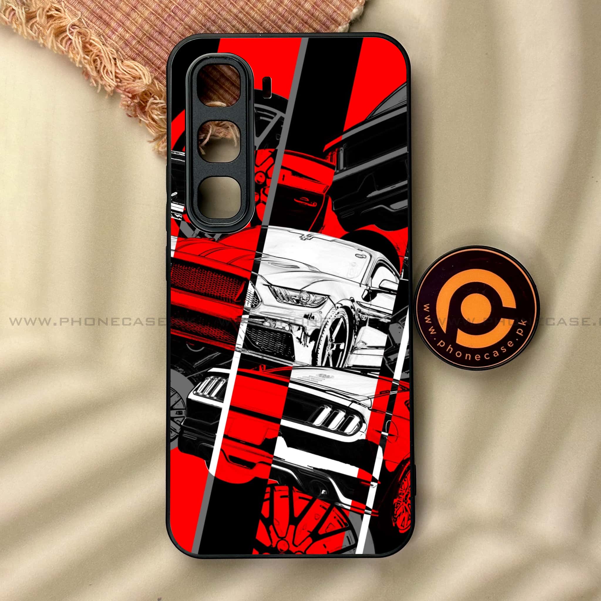 Infinix Hot 60 Pro Plus - Racing 2.0 Series - Premium Metal Printed soft Bumper shock Proof Case