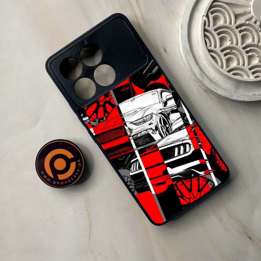 Xiaomi Poco F6 Pro - Racing 2.0 Series - Premium Metal Printed soft Bumper shock Proof Case