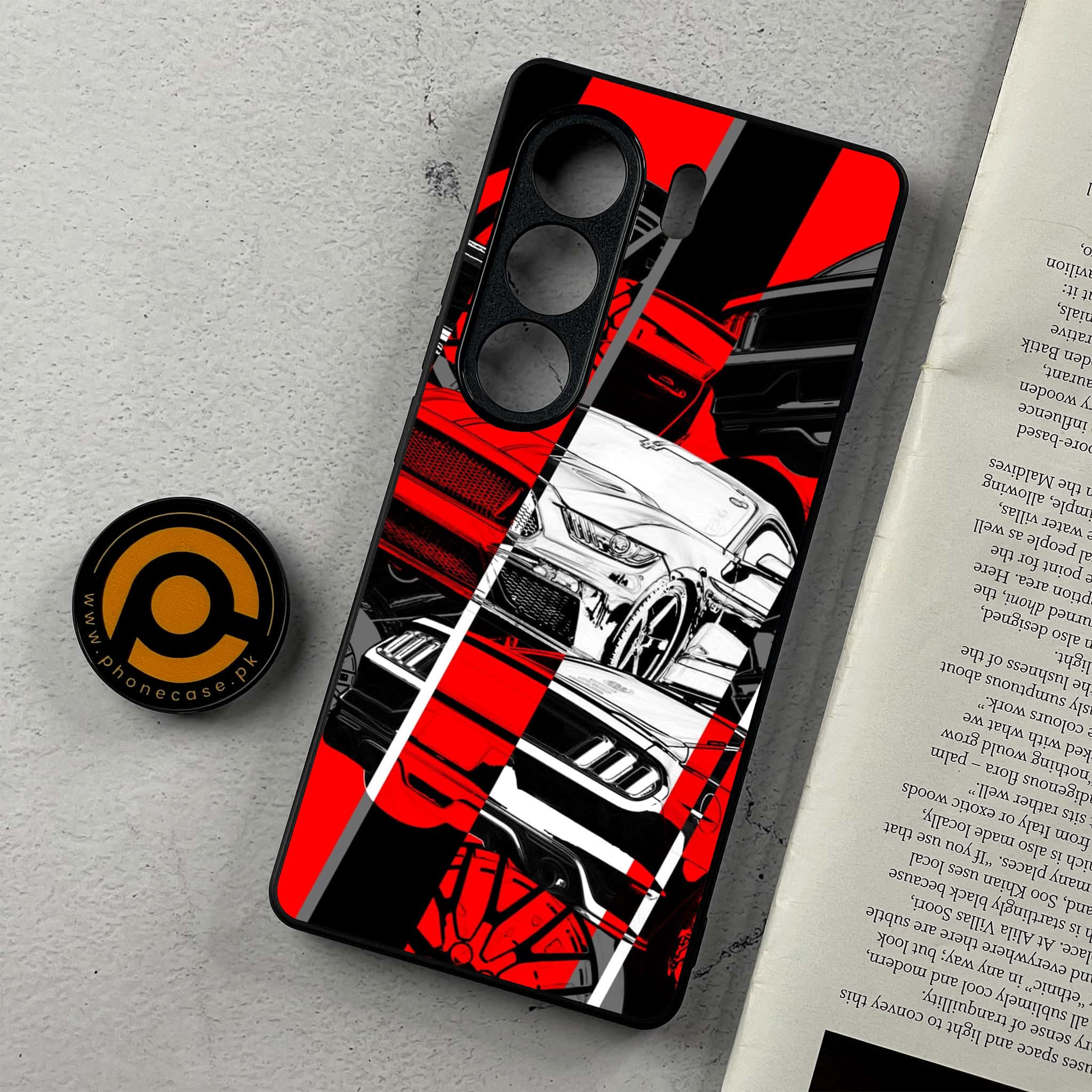 Tecno Camon 40 - Racing 2.0 Series - Premium Metal Printed Soft Bumper Shockproof Case