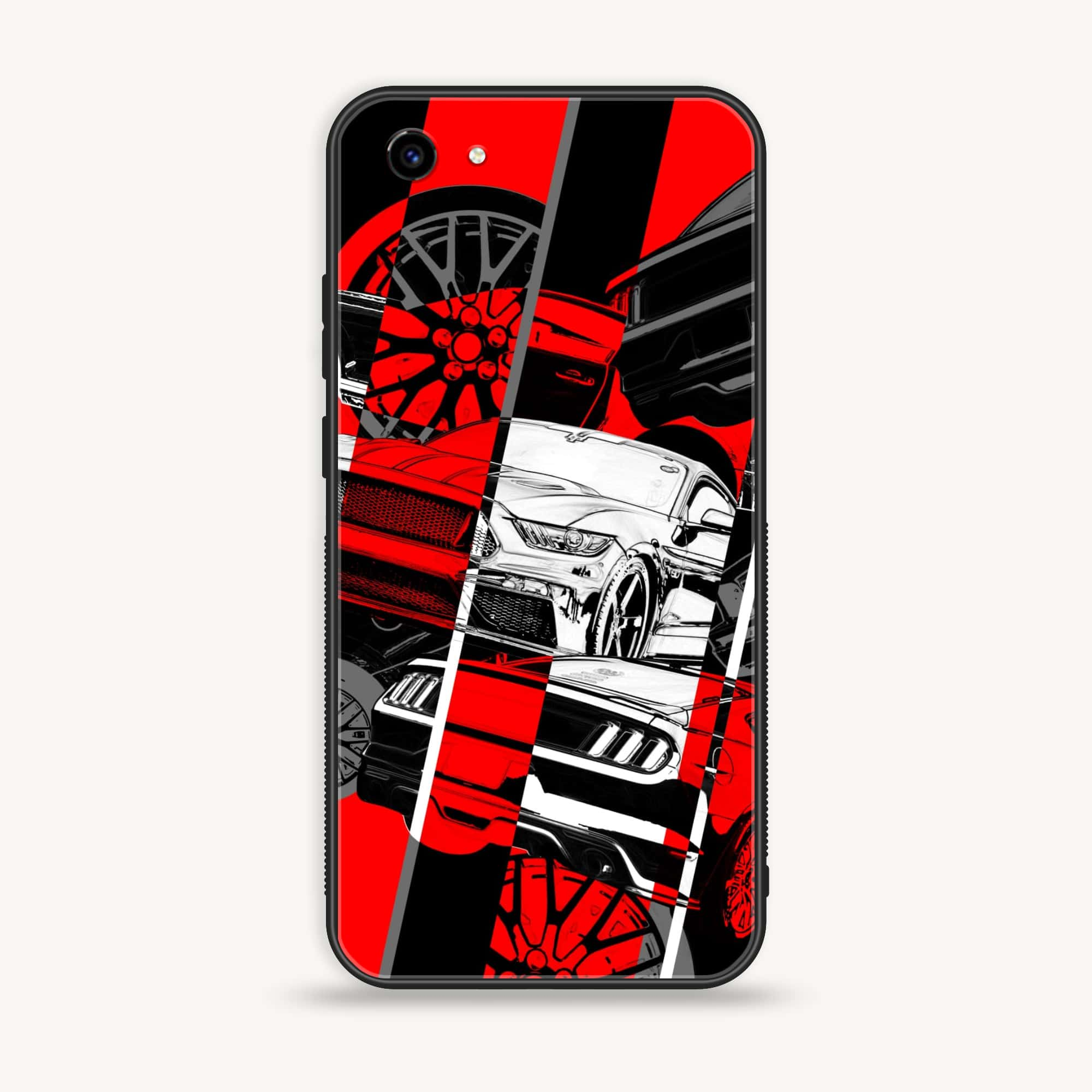 Vivo Y83 - Racing 2.0 Series - Premium Printed Glass soft Bumper shock Proof Case