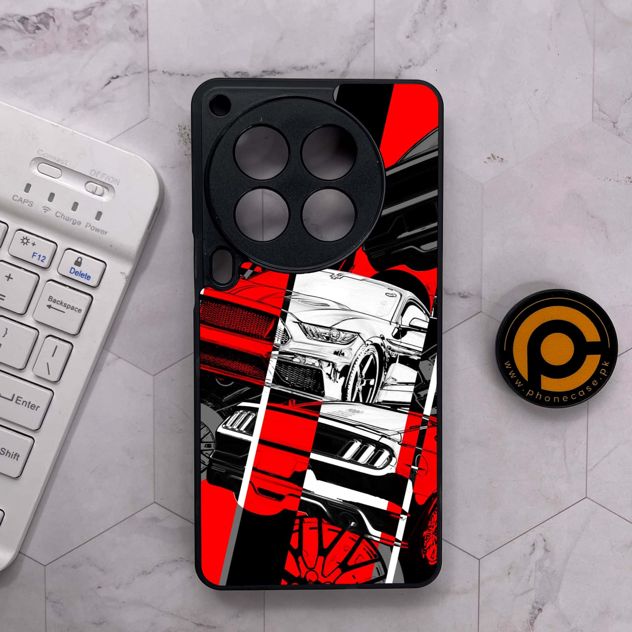 Tecno Camon 30 Premier - Racing 2.0 Series - Premium Metal Printed soft Bumper shock Proof Case