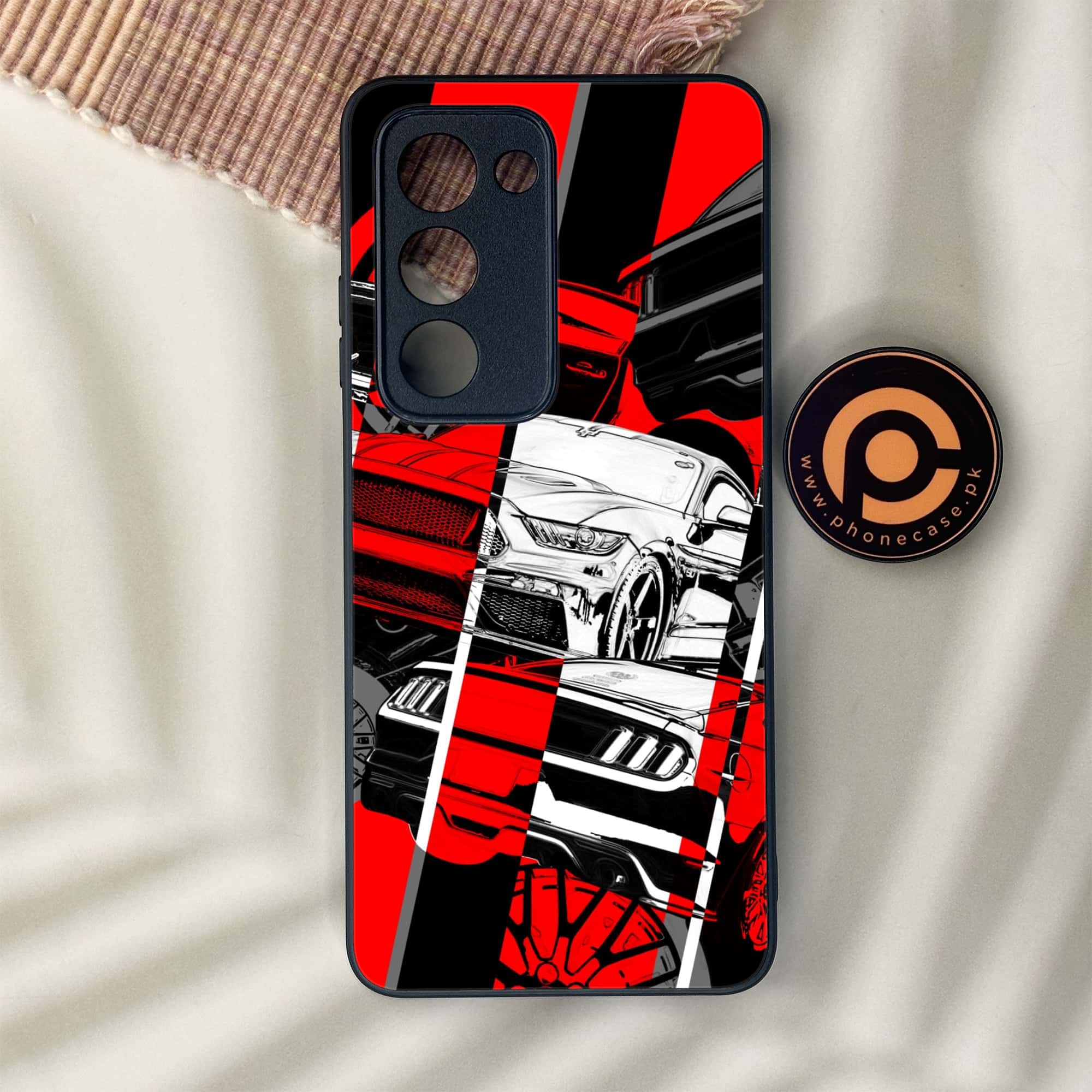 Oppo A5 2025 - Racing 2.0 Series - Premium Metal Printed soft Bumper shock Proof Case