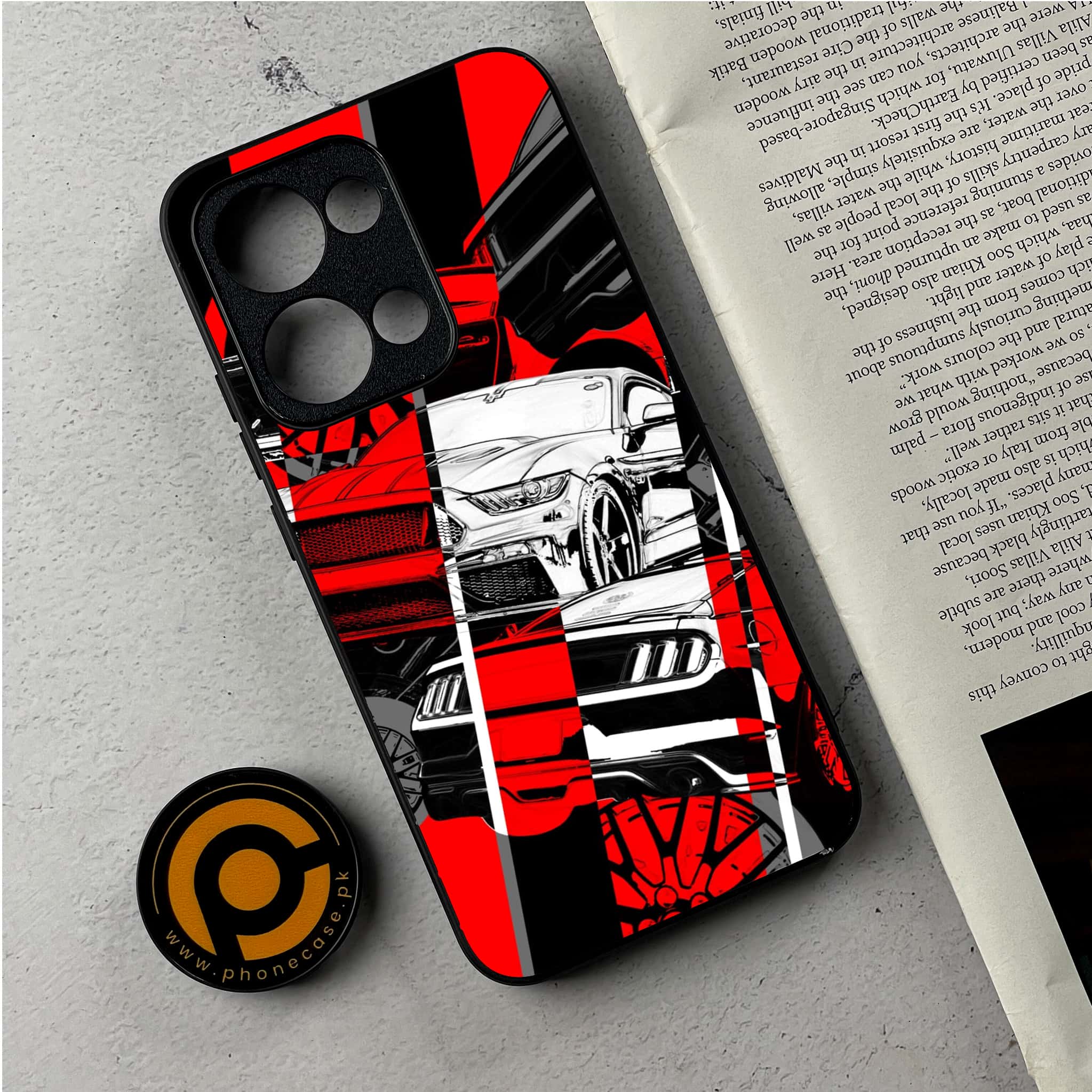 Oppo Reno 13 - Racing 2.0 Series - Premium Metal Printed Soft Bumper Shockproof Case