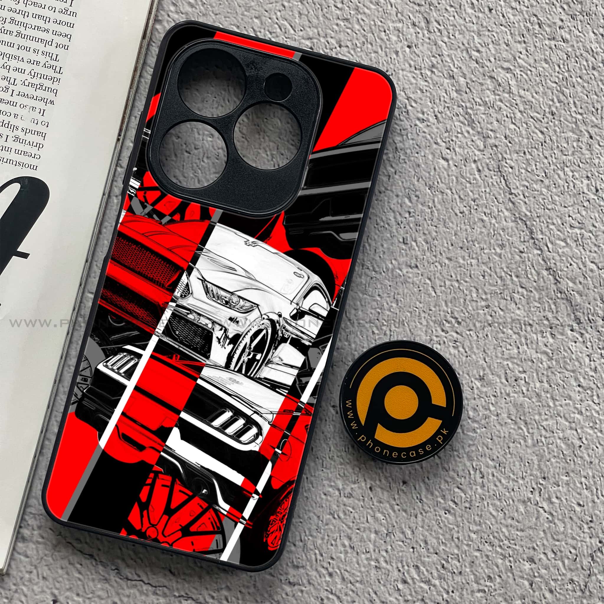 Realme C61 - Racing 2.0 Series - Premium Metal Printed soft Bumper shock Proof Case