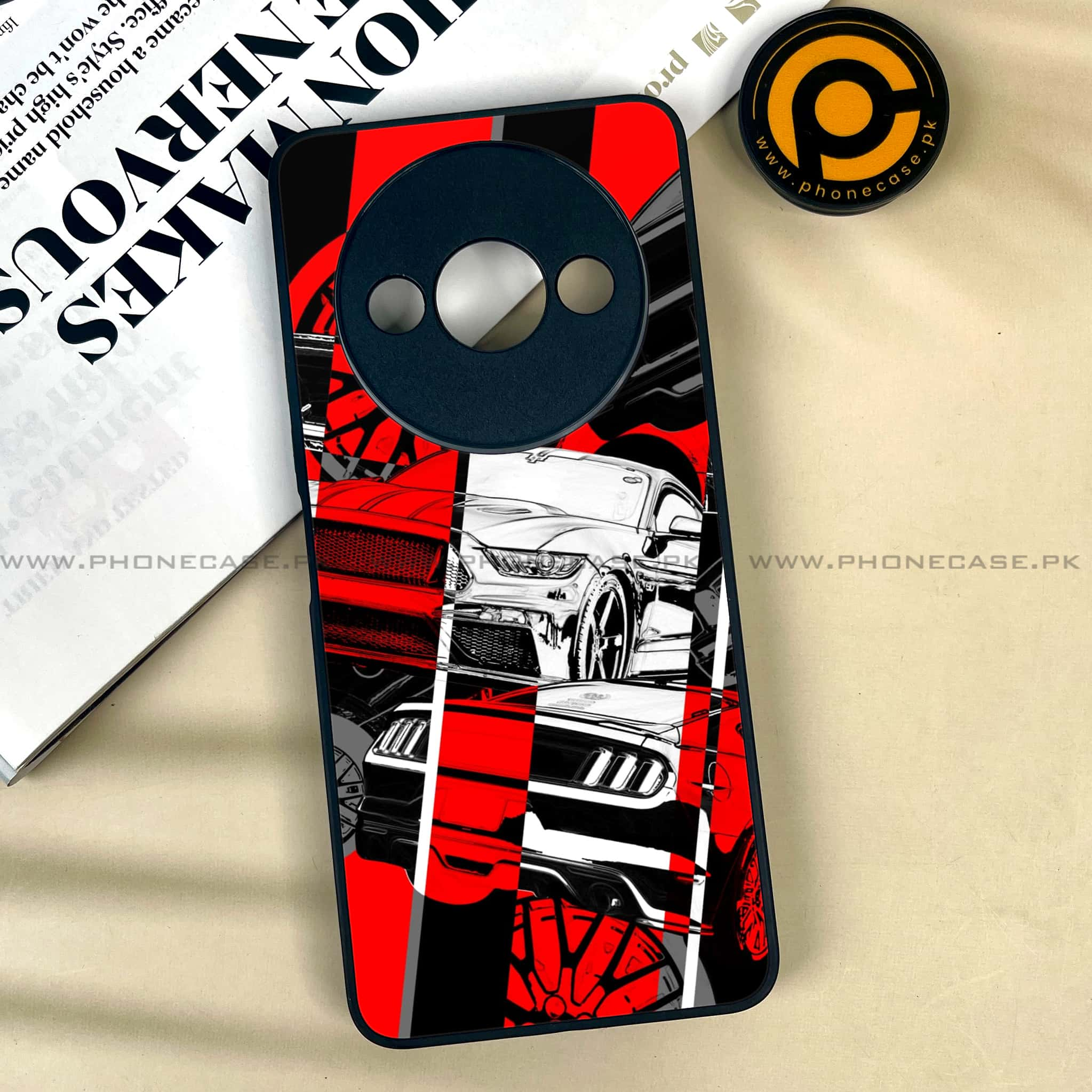 Xiaomi Redmi A3x - Racing Series 2.0 - Premium Printed Metal soft Bumper shock Proof Case