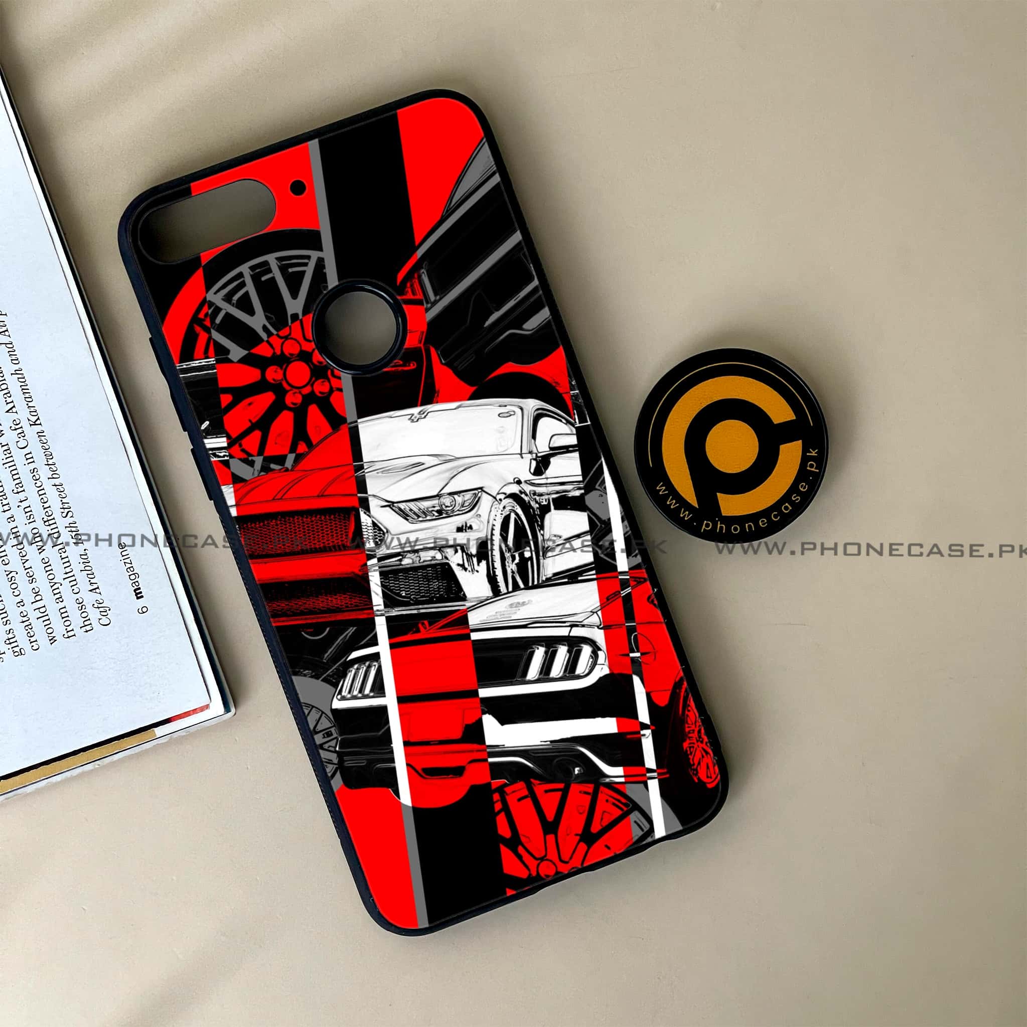 Huawei Y7 Prime (2018) - Racing 2.0 Series - Premium Printed Glass soft Bumper shock Proof Case