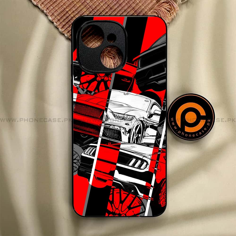 Tecno Spark 40C - Racing 2.0 Series - Premium Metal Printed soft Bumper shock Proof Case