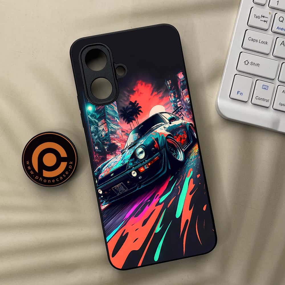 Tecno Spark Go 2 - Racing 2.0 Series - Premium Metal Printed soft Bumper Shock Proof Case