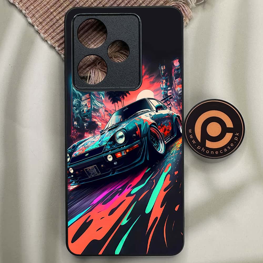 Realme GT 7 - Racing 2.0 Series - Premium Metal Printed soft Bumper shock Proof Case