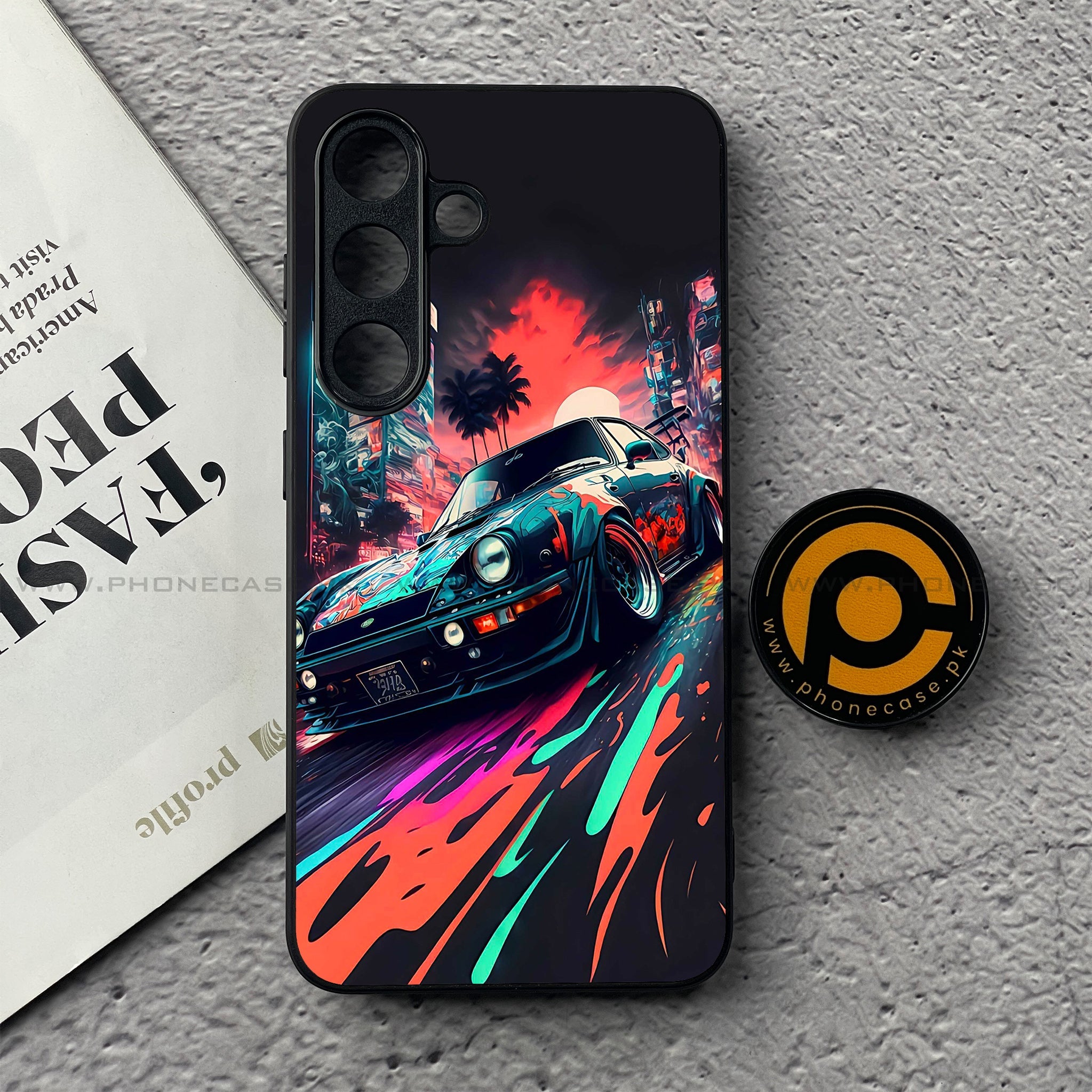 Samsung Galaxy S25 FE - Racing 2.0 Series - Premium Metal Printed soft Bumper shock Proof Case