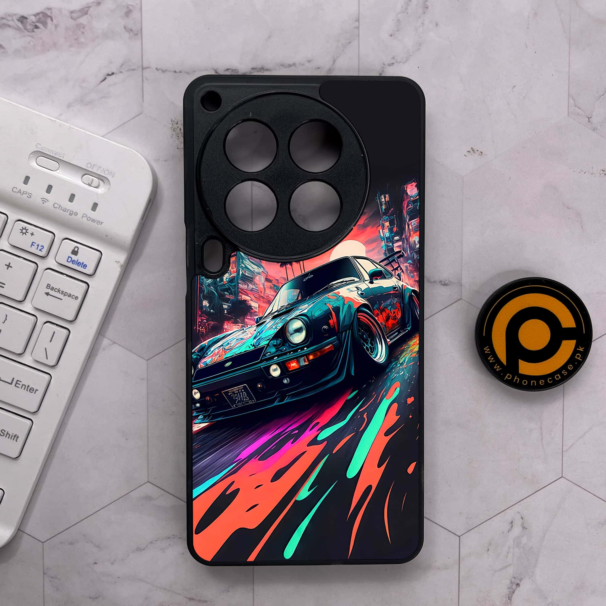 Tecno Camon 30 Premier - Racing 2.0 Series - Premium Metal Printed soft Bumper shock Proof Case