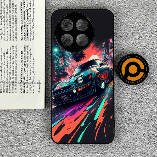 Tecno Spark 30 Pro - Racing 2.0 Design 7  - Premium Printed Glass soft Bumper shock Proof Case  CS-42395