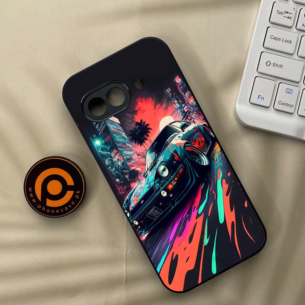 Google Pixel 9a - Racing 2.0 Series - Premium Metal Printed soft Bumper Shock Proof Case