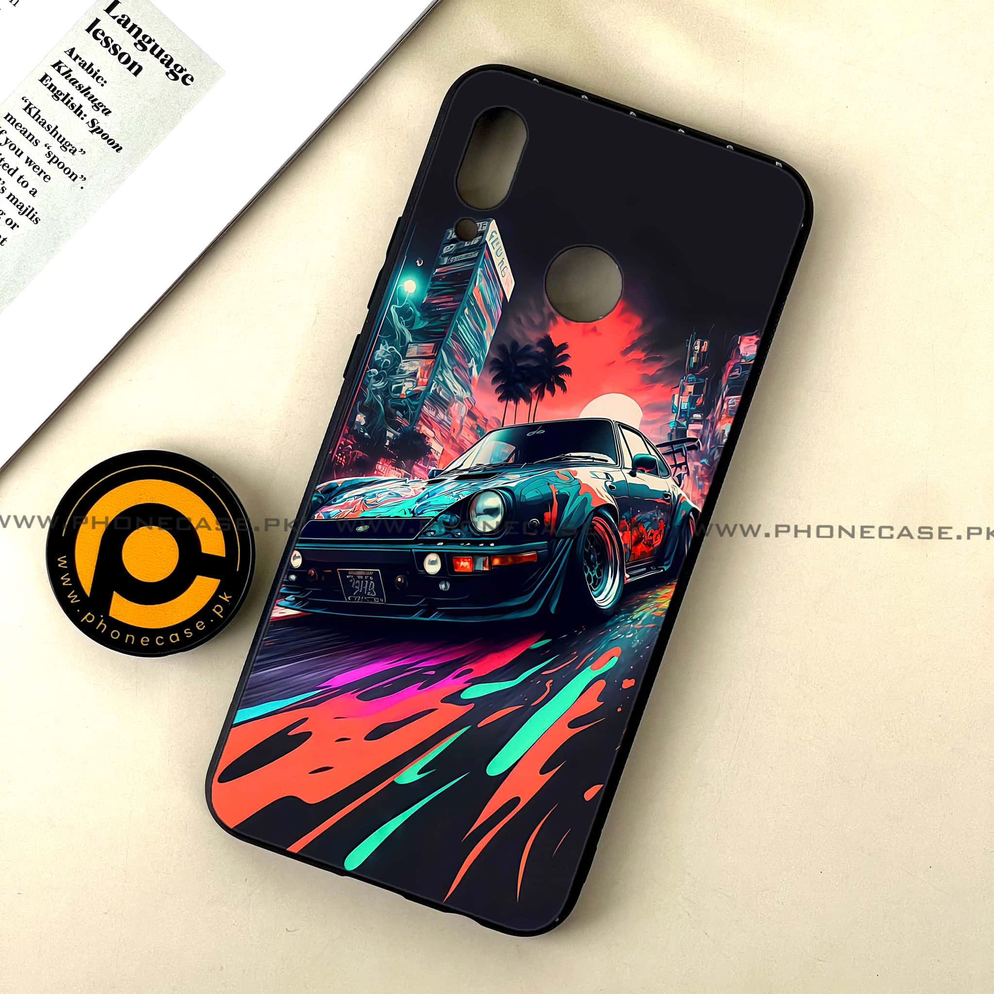 Huawei Nova 3 - Racing 2.0 Series - Premium Printed Glass soft Bumper shock Proof Case