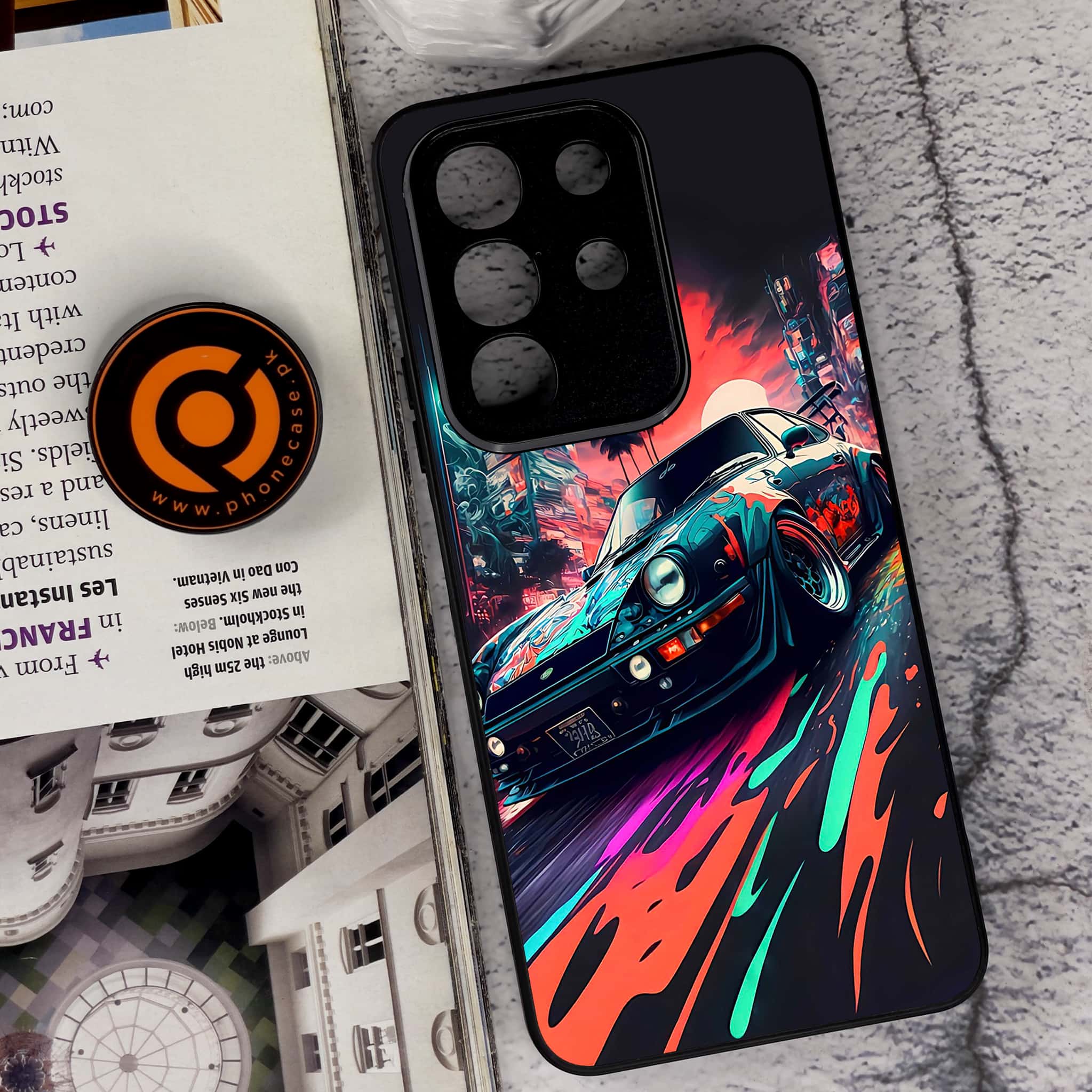 Vivo Y29 4G - Racing 2.0 Series - Premium Metal Printed soft Bumper Shock Proof Case