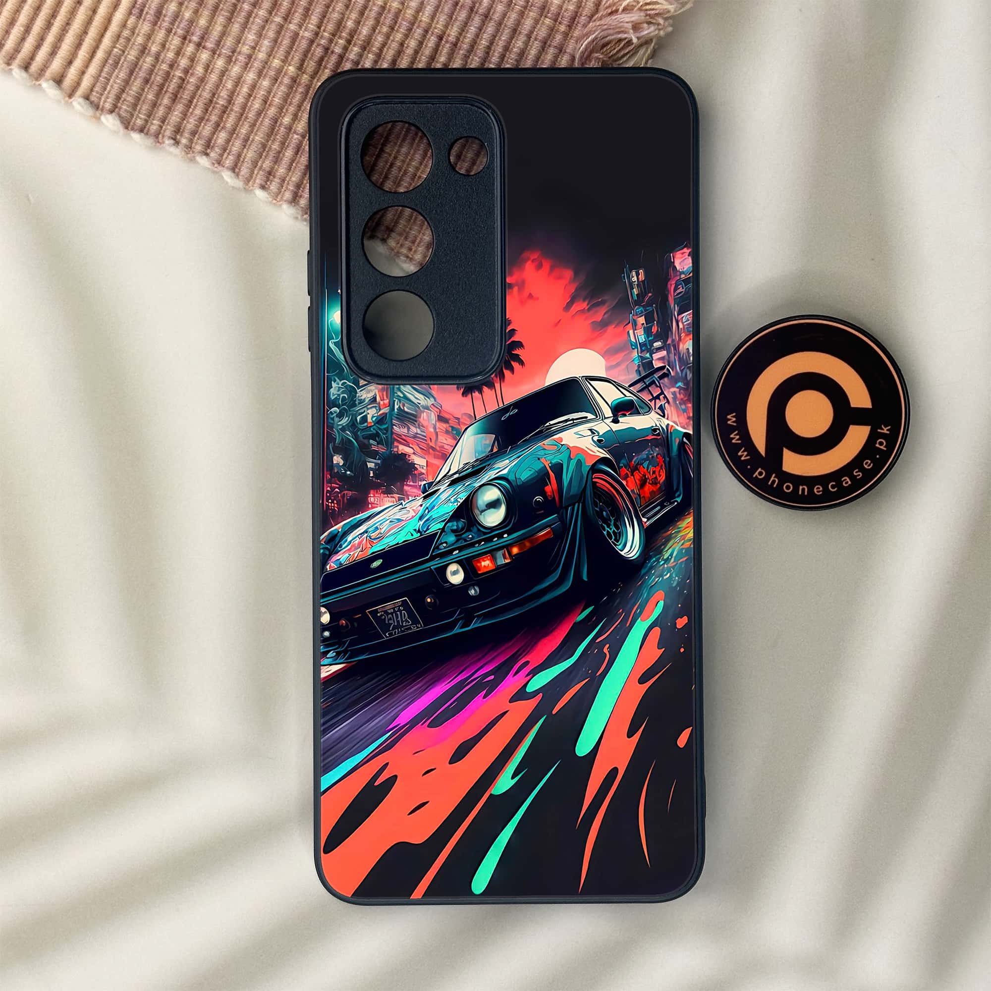 Oppo A5 2025 - Racing 2.0 Series - Premium Metal Printed soft Bumper shock Proof Case