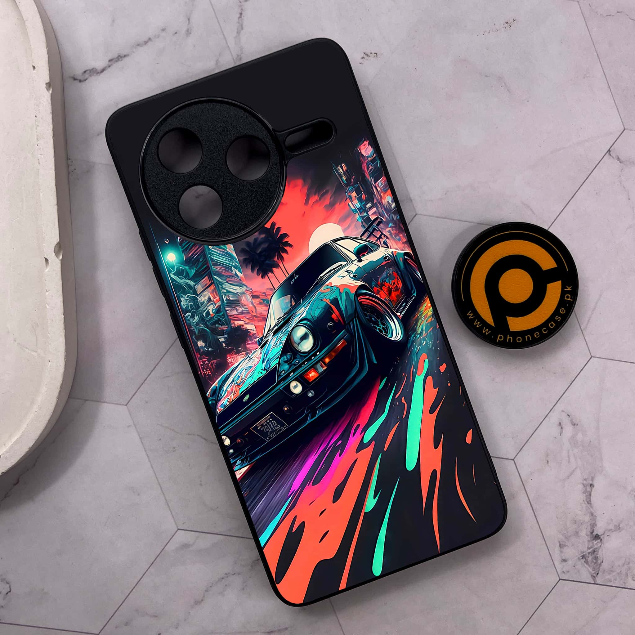 Xiaomi Poco F7 Pro 5G - Racing 2.0 Series - Premium Metal Printed soft Bumper shock Proof Case