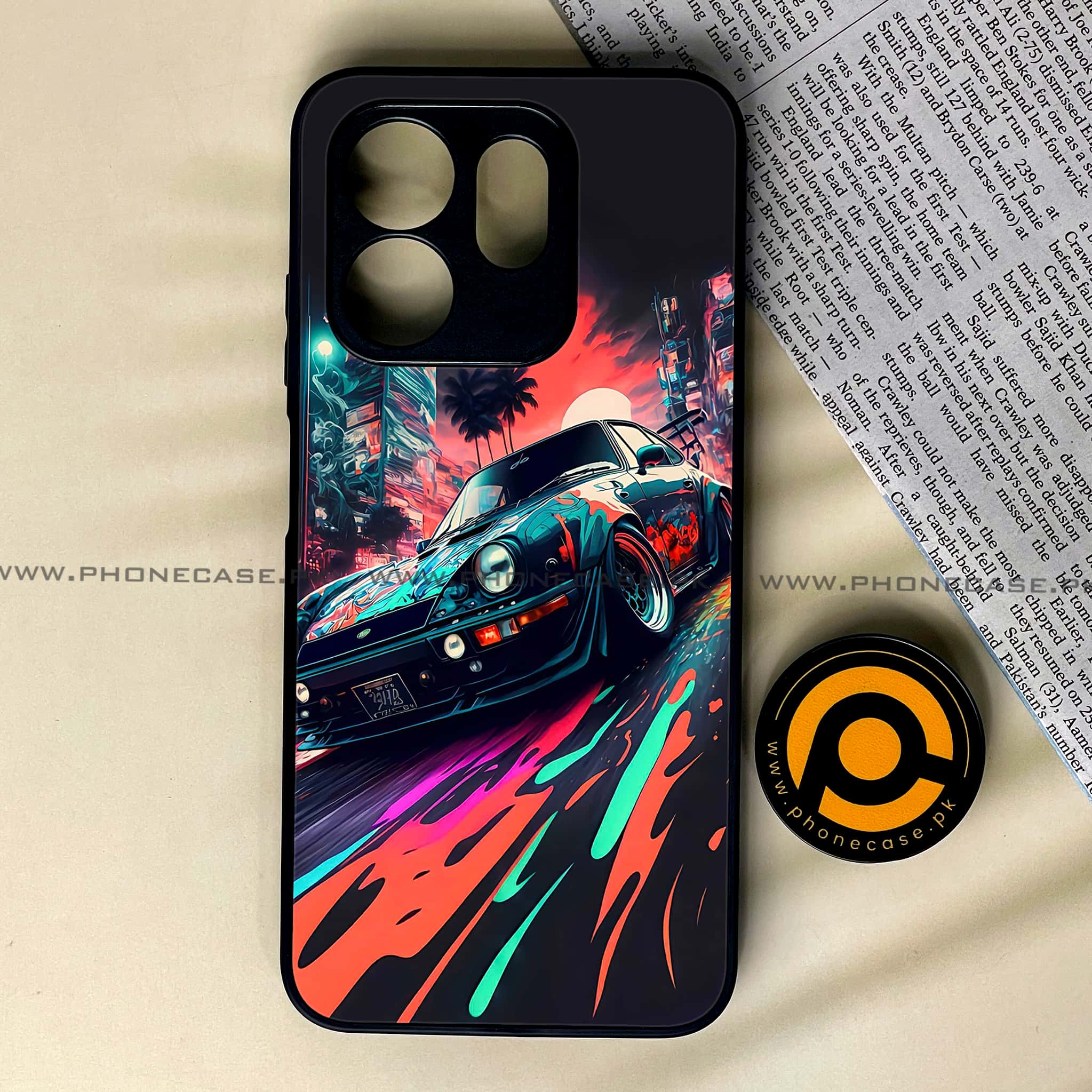 Infinix Smart 9 HD - Racing 2.0 Series - Premium Metal Printed soft Bumper shock Proof Case