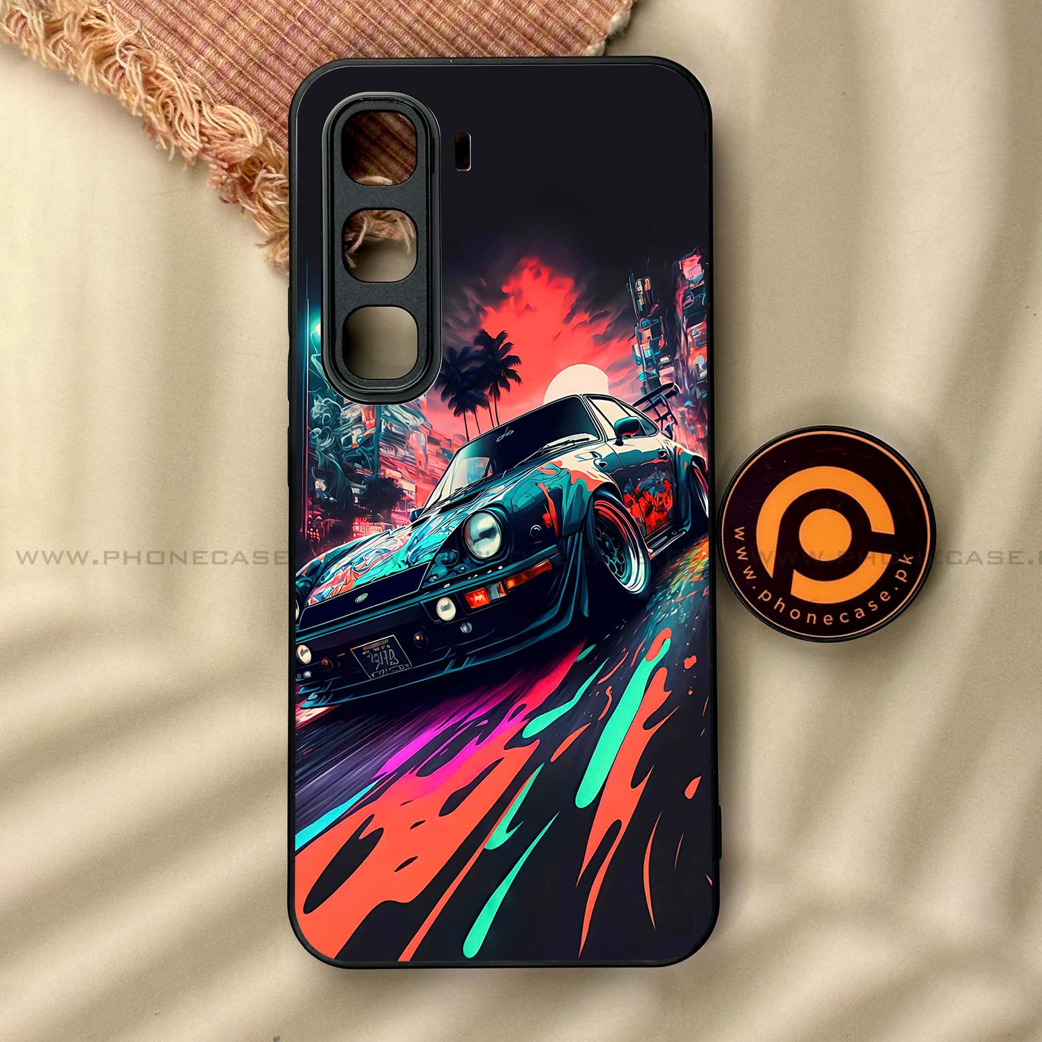 Infinix Hot 60 Pro Plus - Racing 2.0 Series - Premium Metal Printed soft Bumper shock Proof Case
