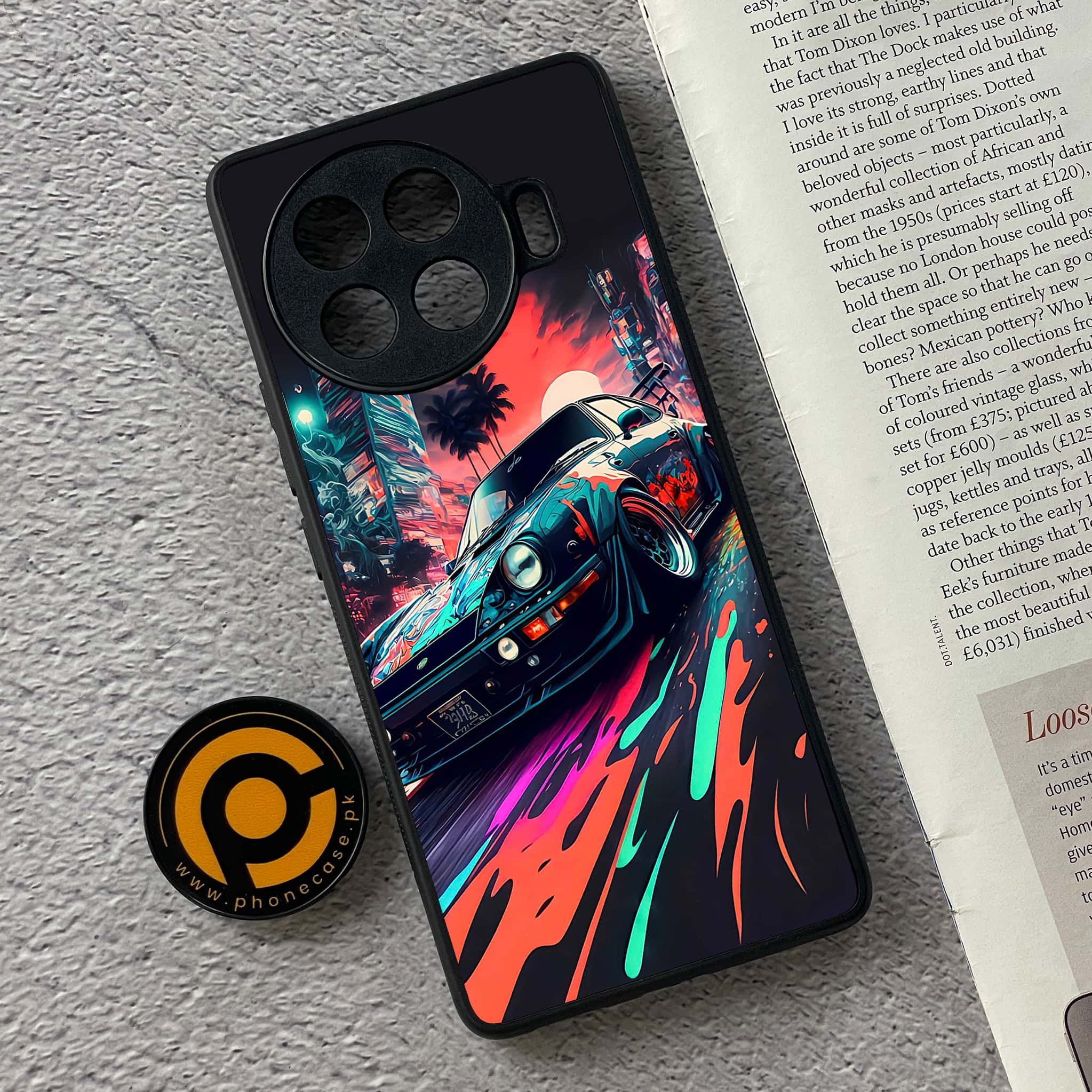 Tecno Spark 20 pro plus - Racing 2.0 Series - Premium Metal Printed soft Bumper shock Proof Case