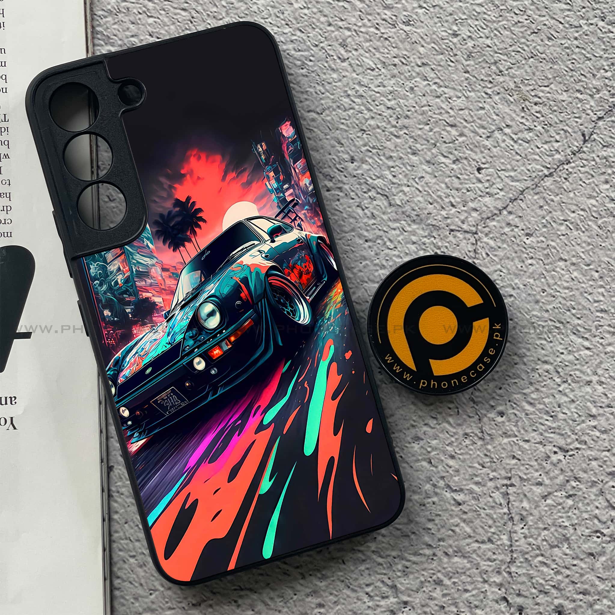 Samsung Galaxy S22 - Racing 2.0 Series - Premium Metal Printed soft Bumper shock Proof Case