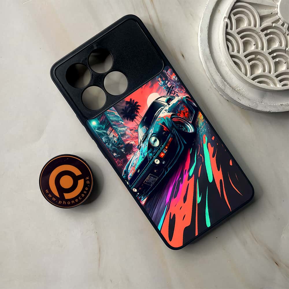 Xiaomi Poco F6 Pro - Racing 2.0 Series - Premium Metal Printed soft Bumper shock Proof Case